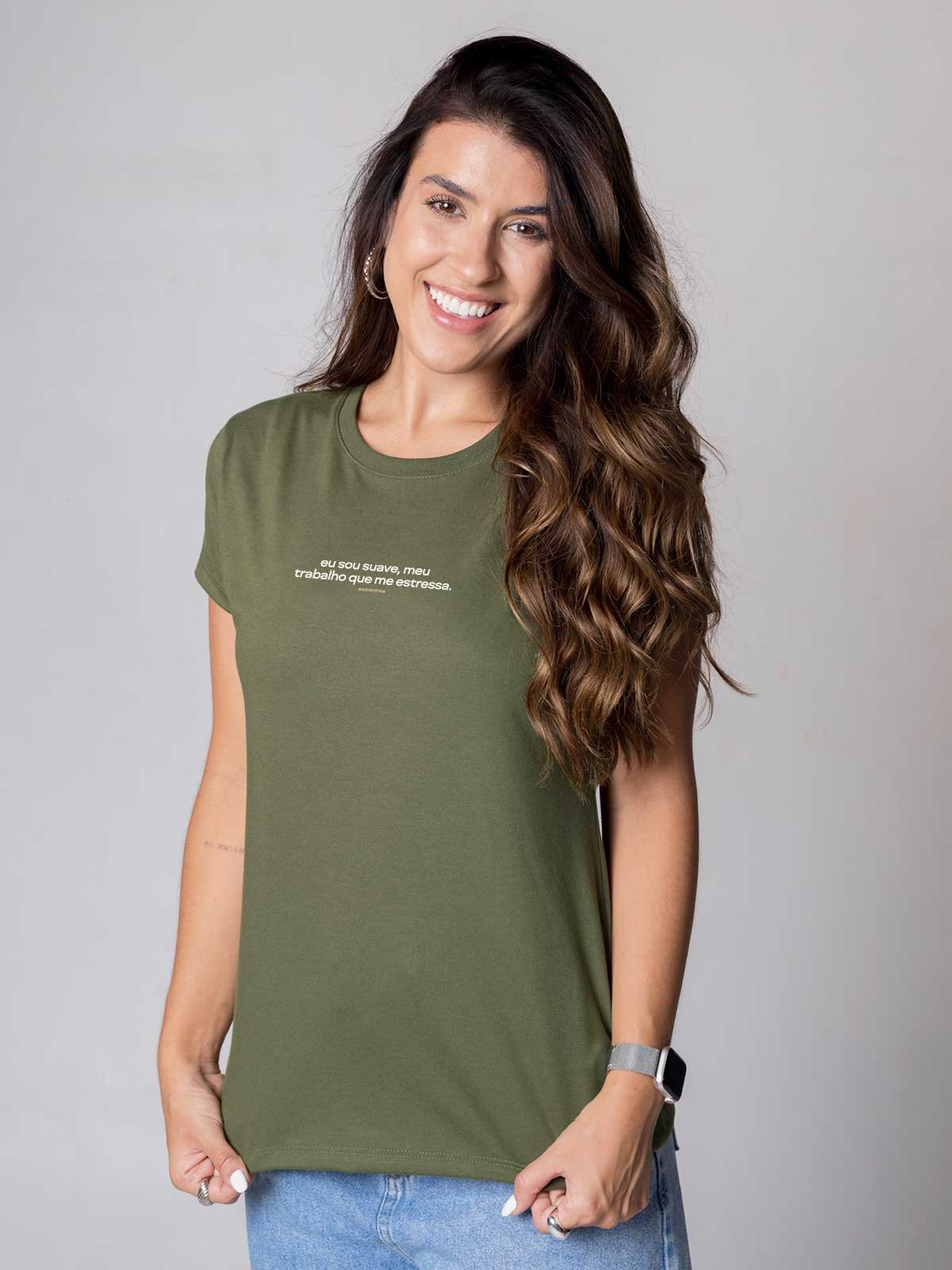 Camiseta Feminina Meu Trabalho Que Me Estressa Asmanhas