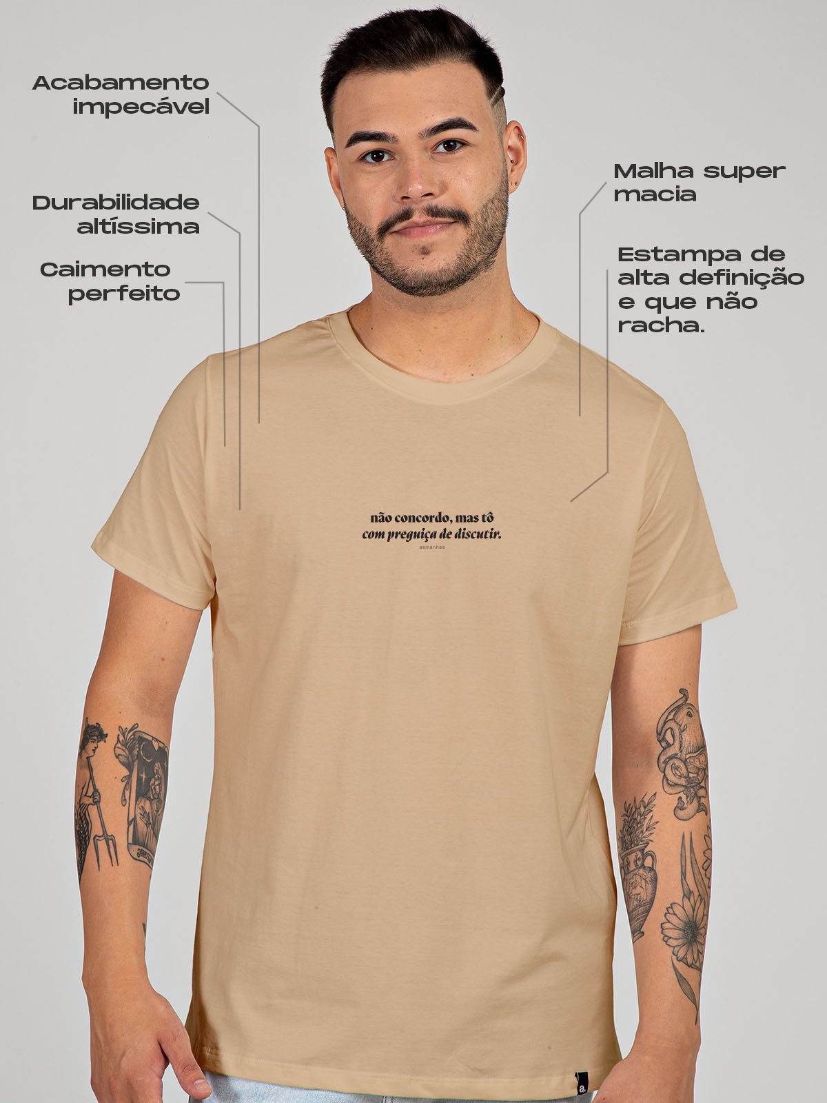 Camiseta Preguiça de Discutir Asmanhas