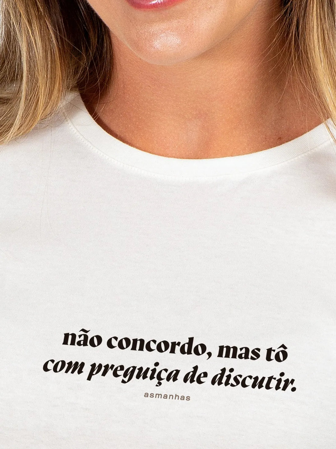 Camiseta Feminina Preguiça de Discutir Asmanhas