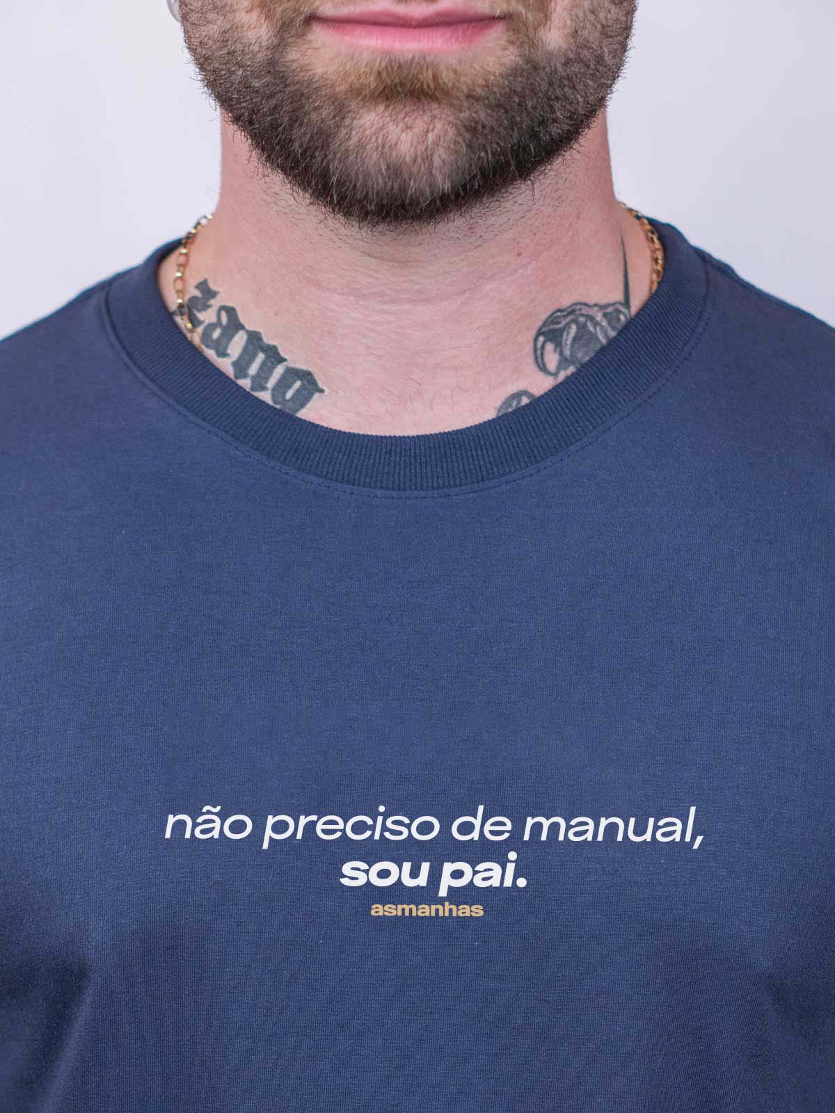 Camiseta Não Preciso de Manual Asmanhas
