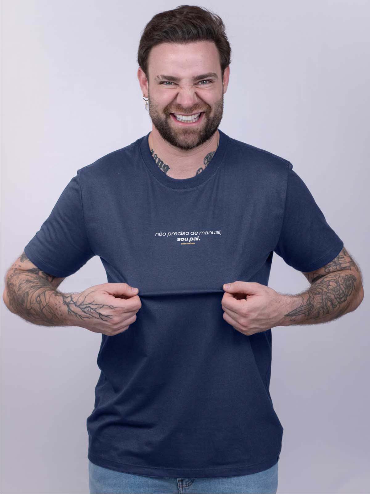 Camiseta Não Preciso de Manual Asmanhas
