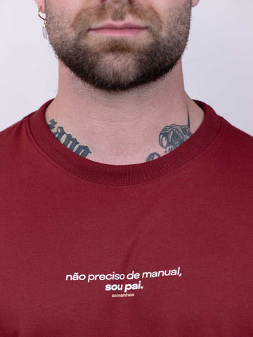 Camiseta Não Preciso de Manual Asmanhas