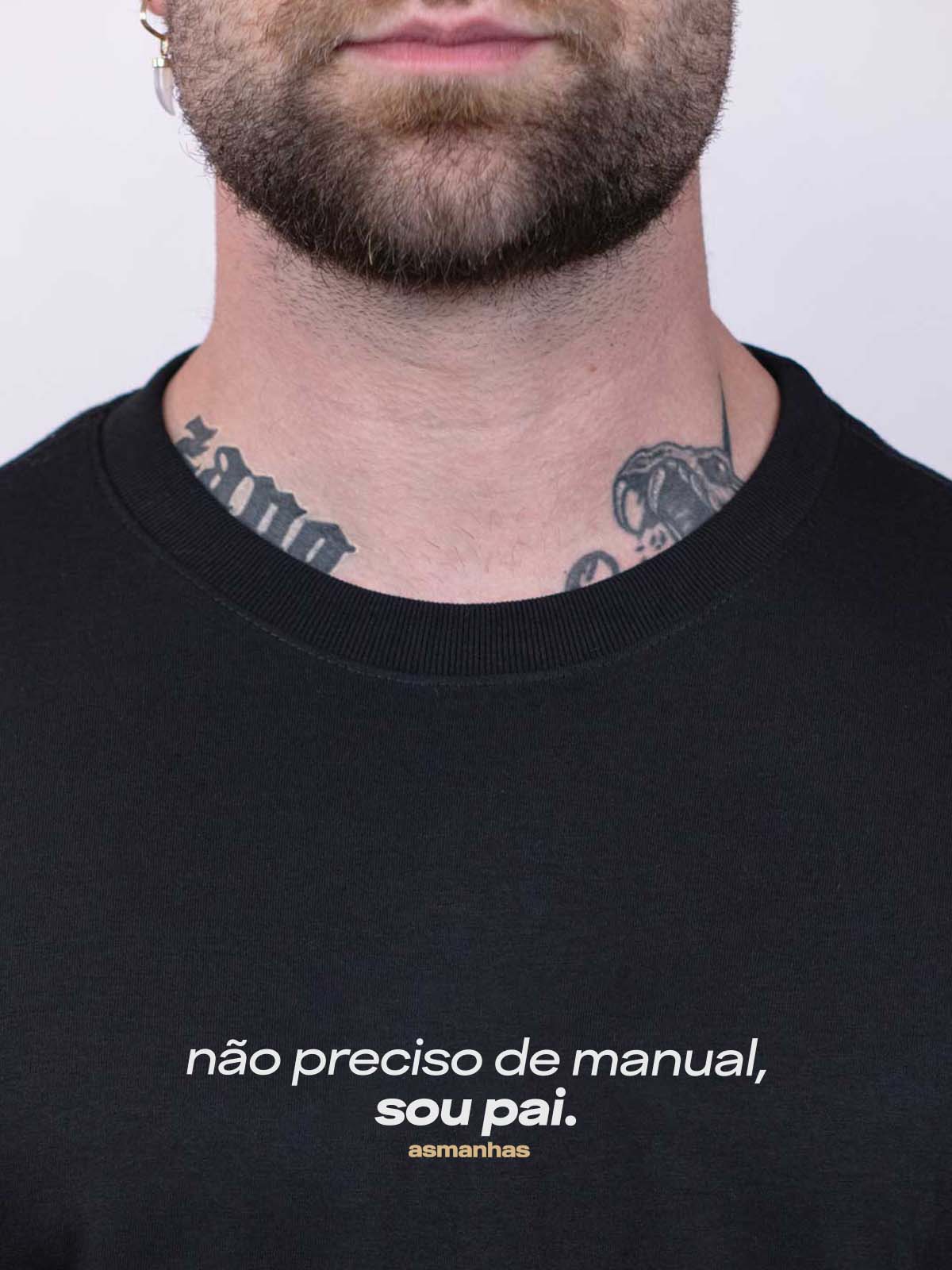 Camiseta Não Preciso de Manual Asmanhas