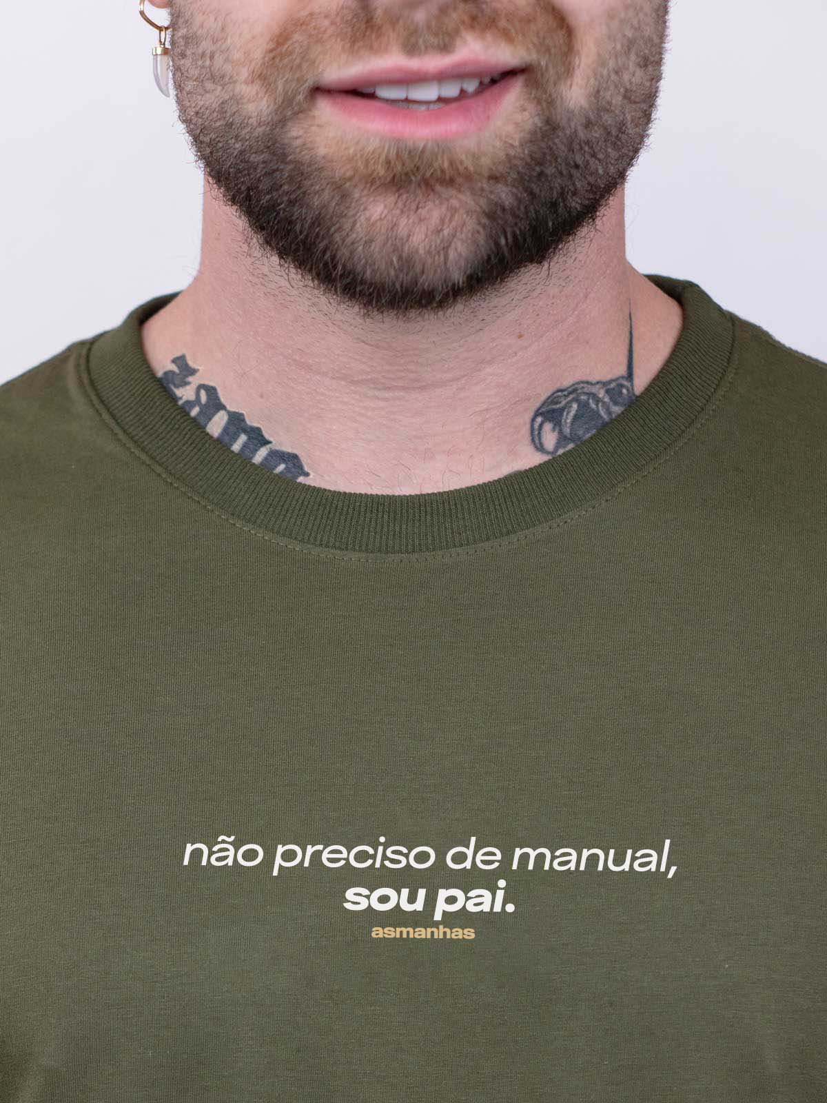 Camiseta Não Preciso de Manual Asmanhas