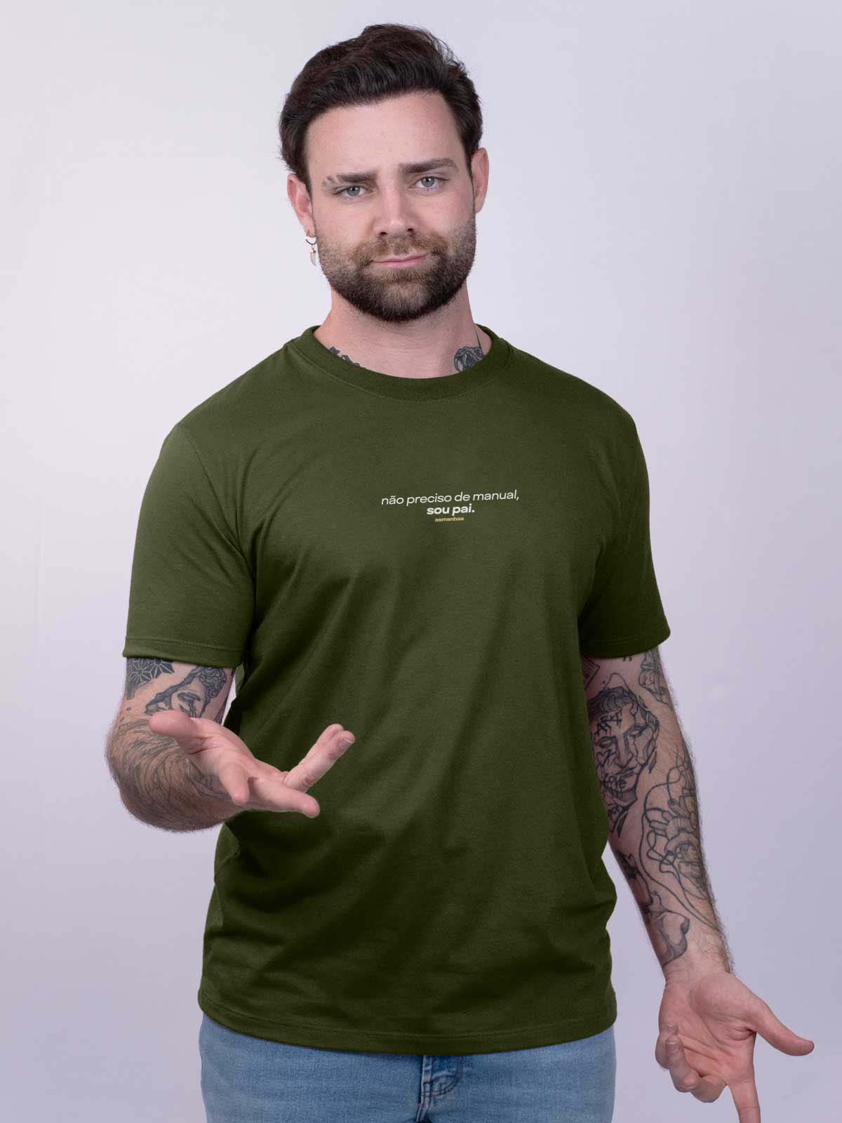 Camiseta Não Preciso de Manual Asmanhas