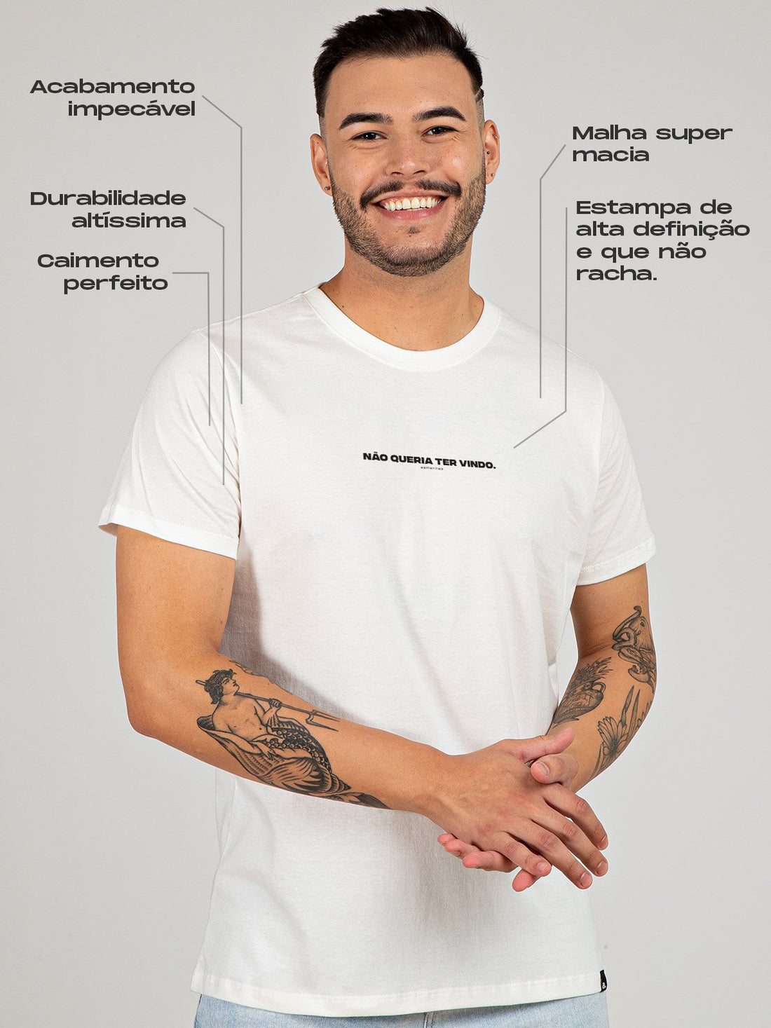 Camiseta Não Queria Ter Vindo Asmanhas