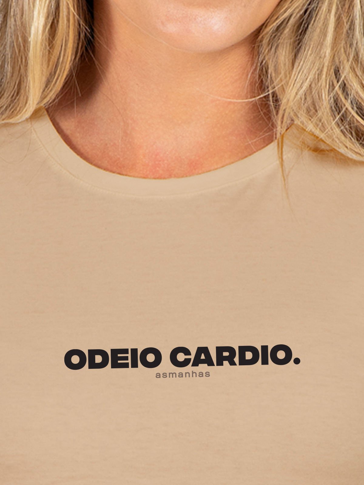 Camiseta Feminina Odeio Cardio Asmanhas
