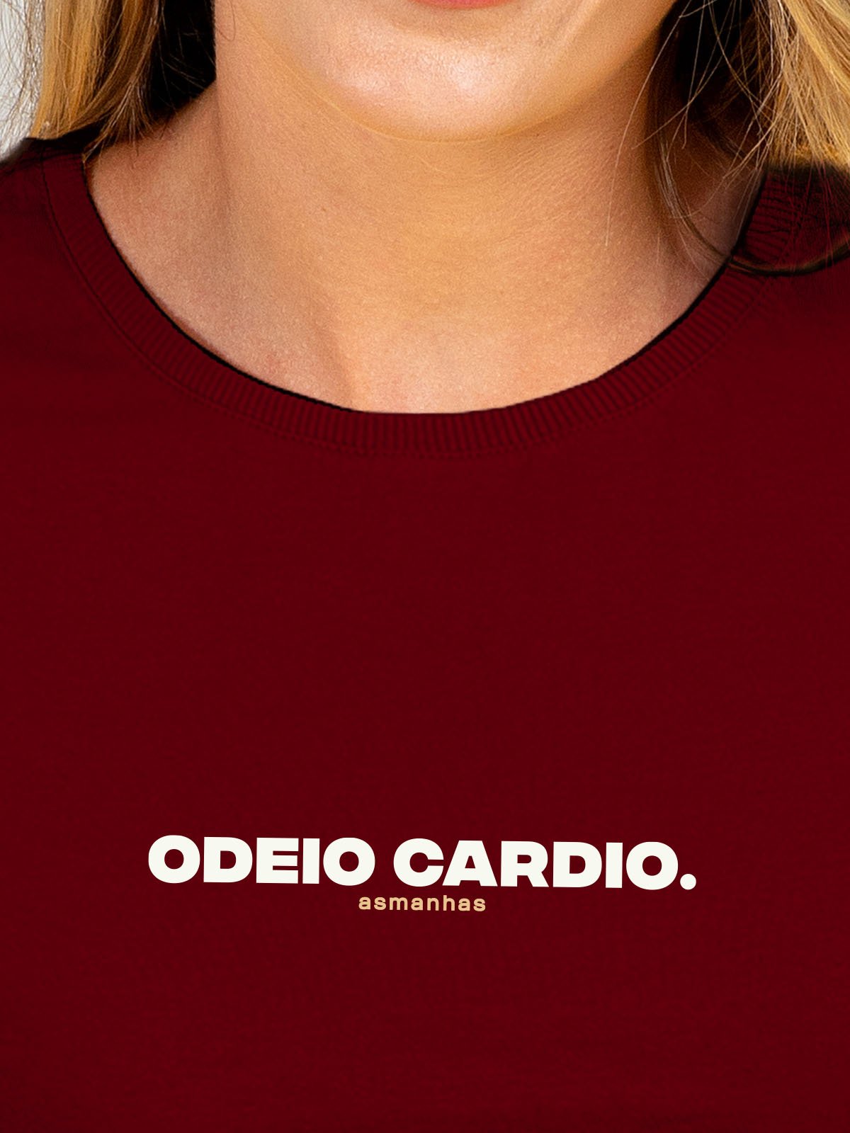Camiseta Feminina Odeio Cardio Asmanhas
