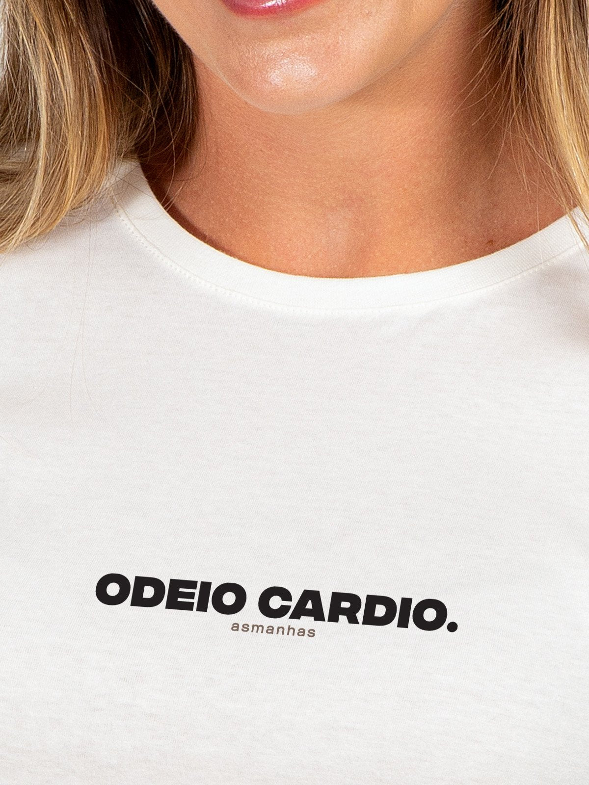 Camiseta Feminina Odeio Cardio Asmanhas