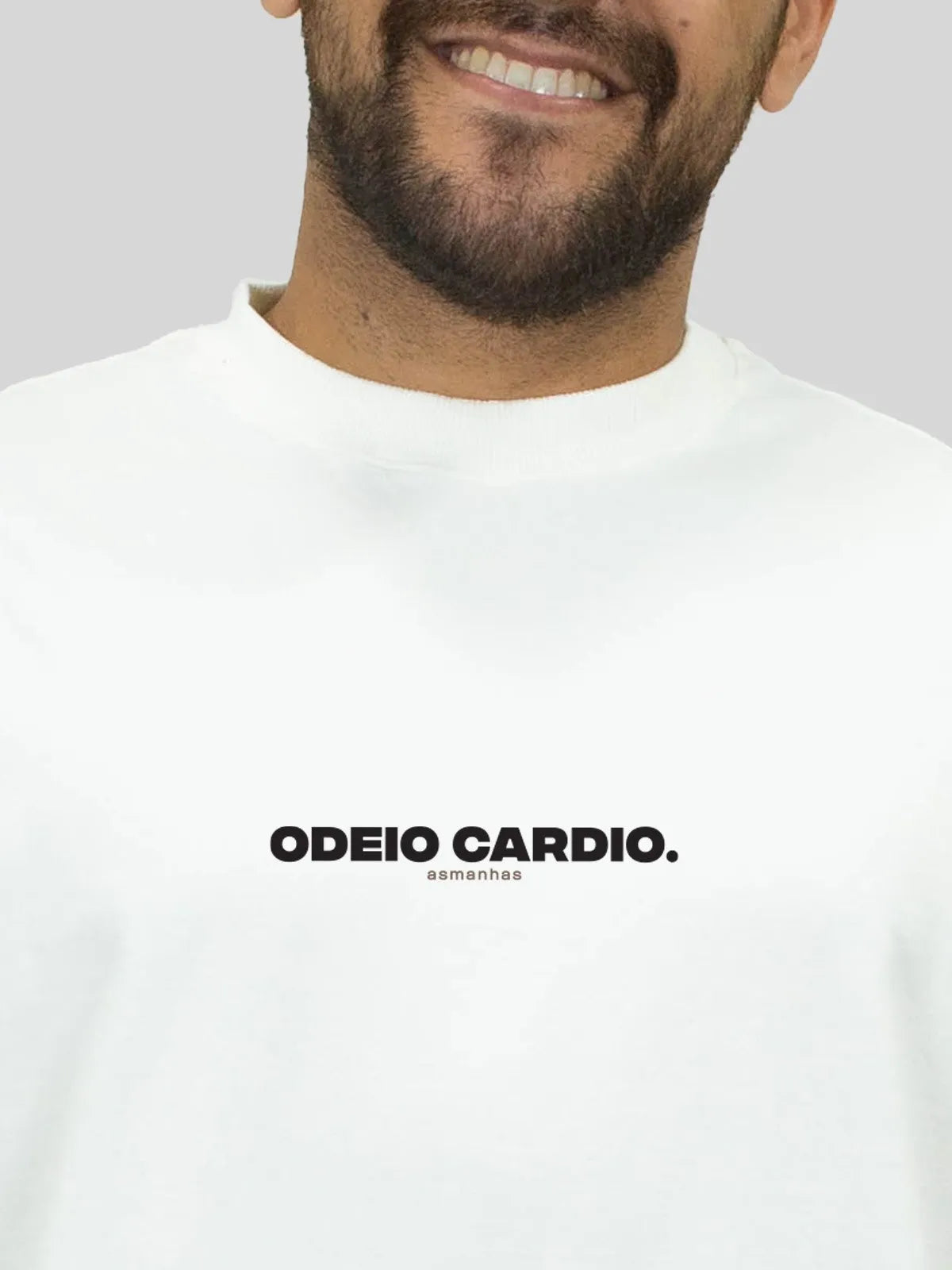 Camiseta Oversized Odeio Cardio Asmanhas