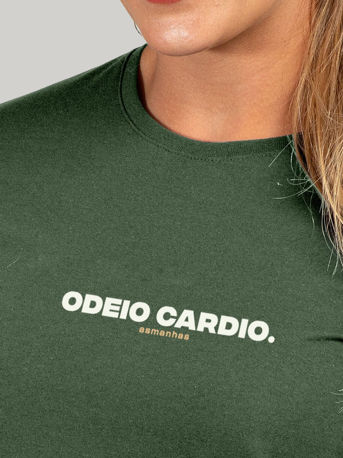 Camiseta Feminina Odeio Cardio Asmanhas