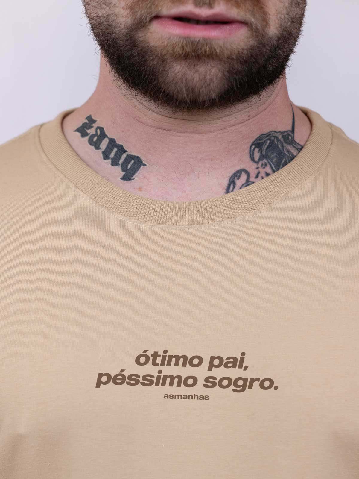 Camiseta Ótimo Pai, Péssimo Sogro Asmanhas