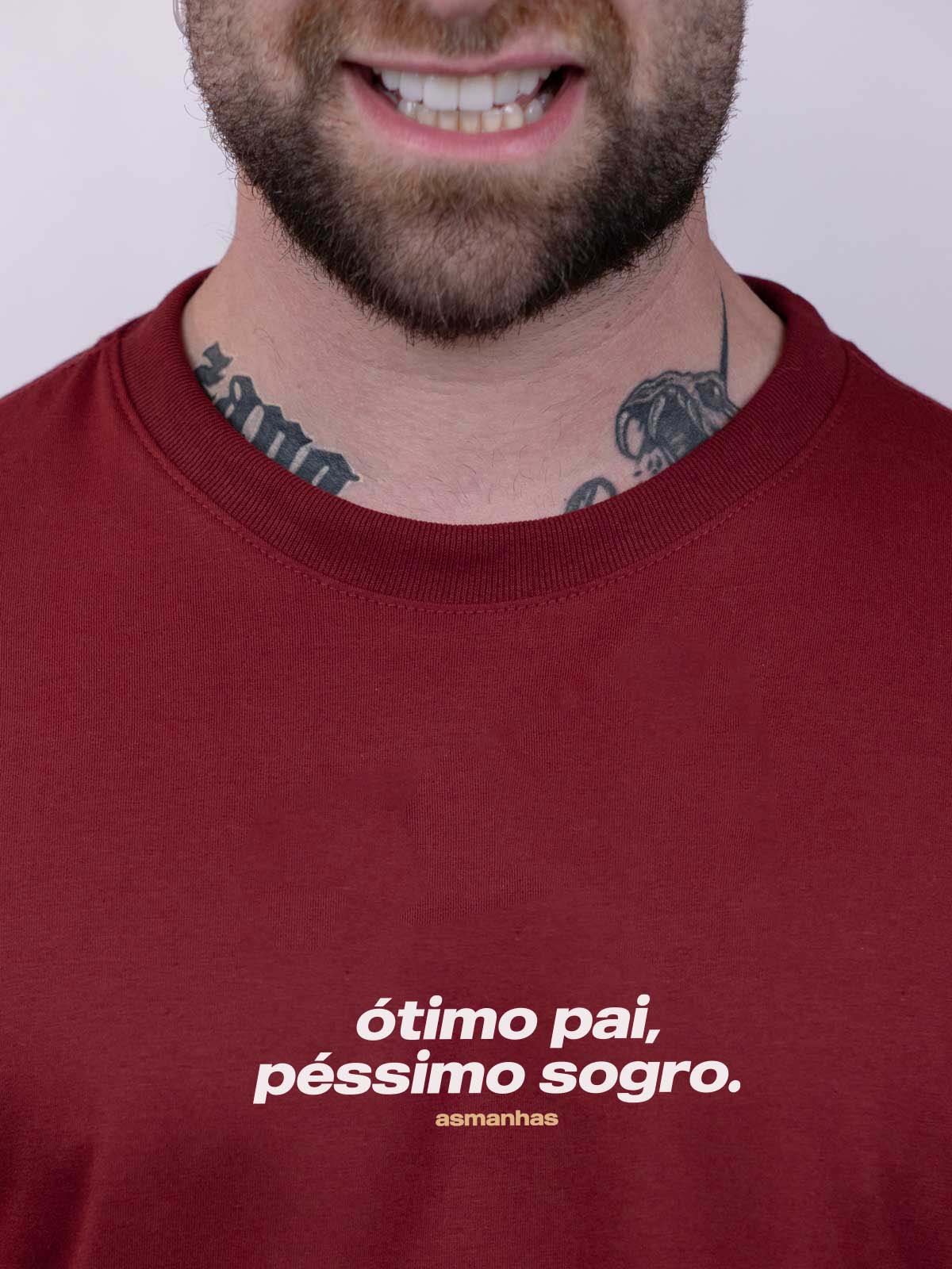 Camiseta Ótimo Pai, Péssimo Sogro Asmanhas