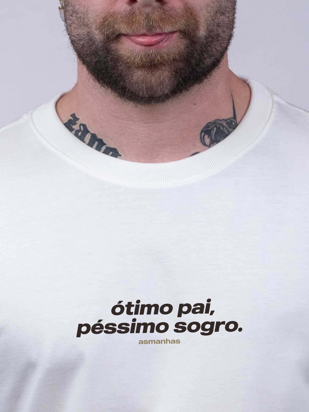 Camiseta Ótimo Pai, Péssimo Sogro Asmanhas