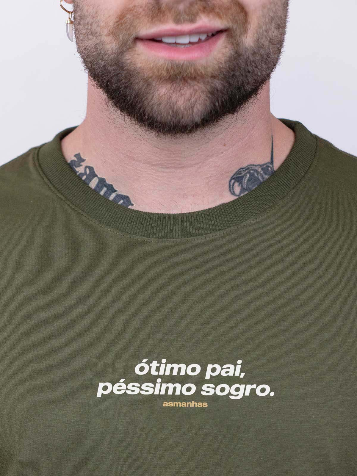 Camiseta Ótimo Pai, Péssimo Sogro Asmanhas