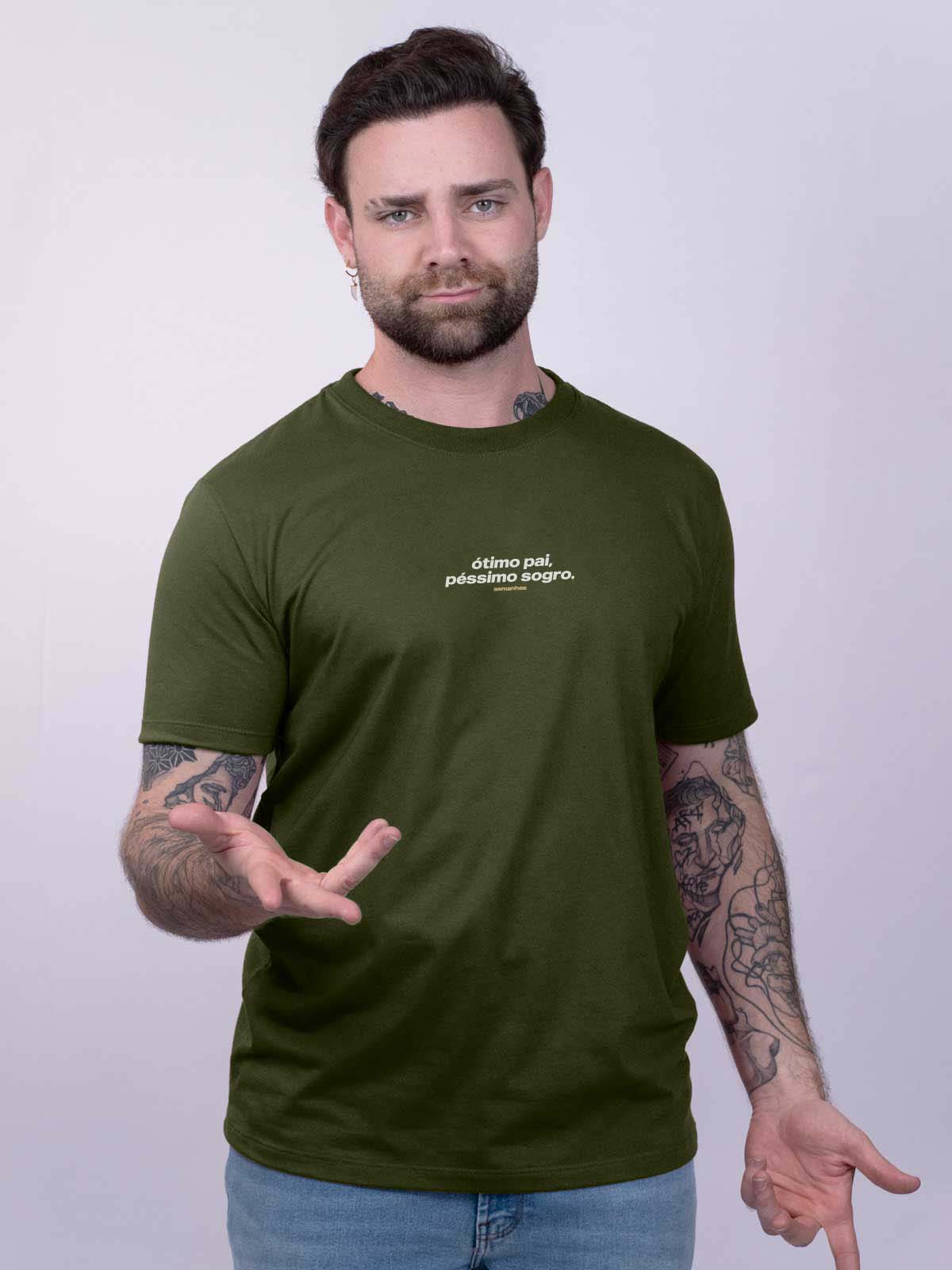 Camiseta Ótimo Pai, Péssimo Sogro Asmanhas