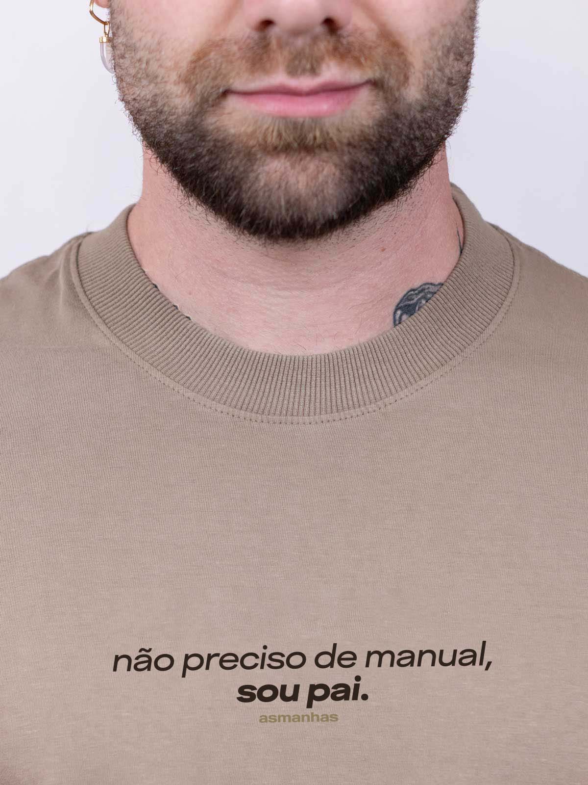 Camiseta Oversized Não Preciso de Manual Asmanhas