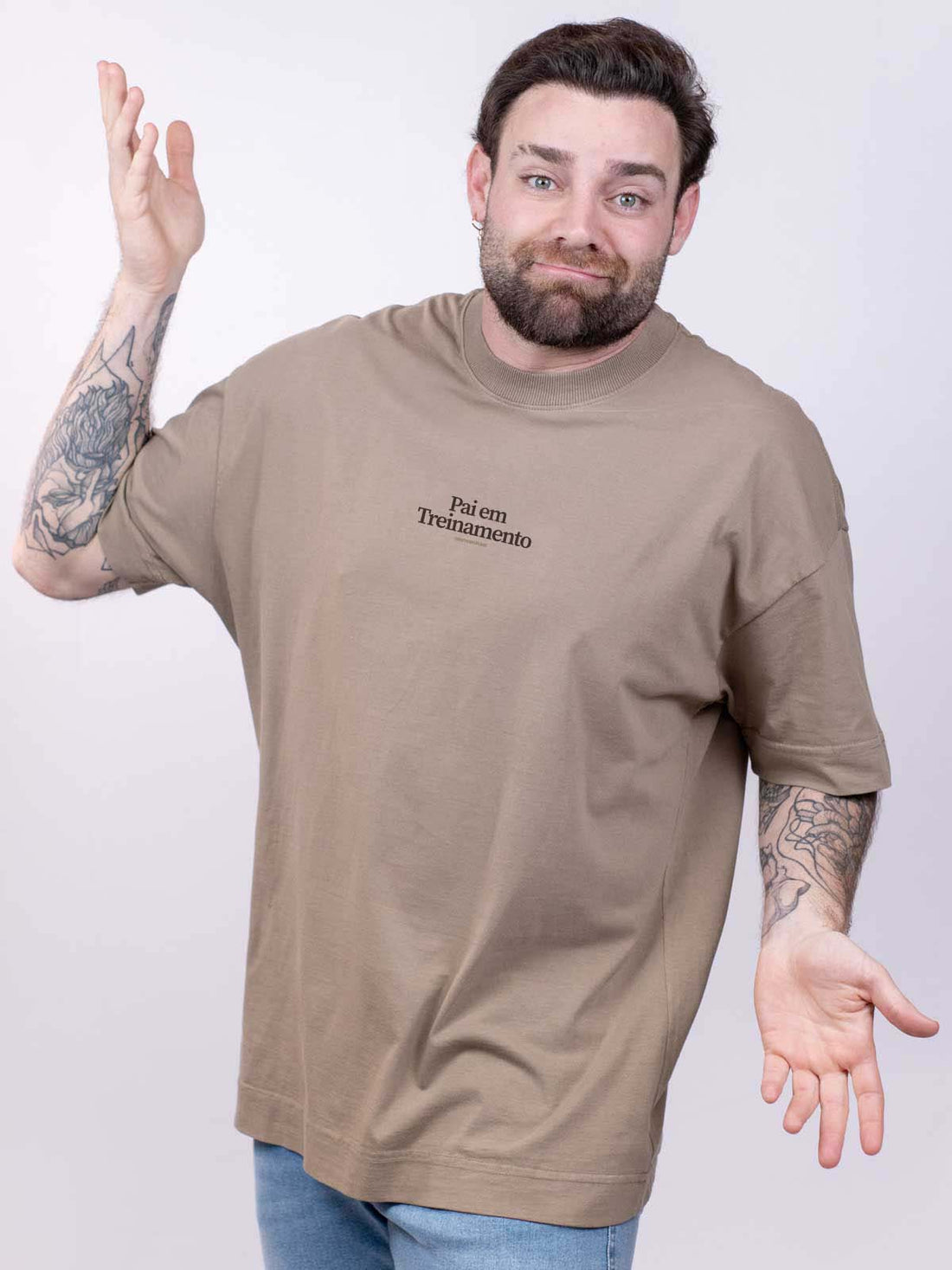 Camiseta Oversized Pai em Treinamento Asmanhas