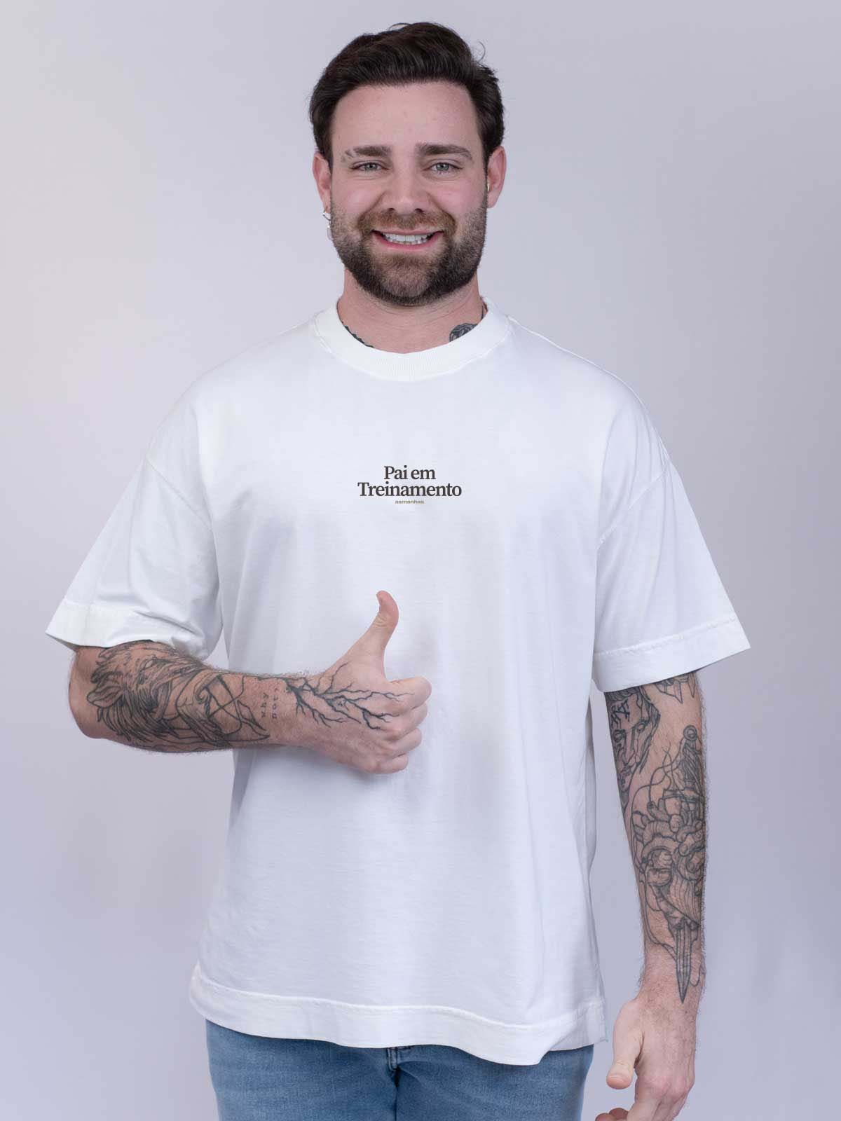 Camiseta Oversized Pai em Treinamento Asmanhas
