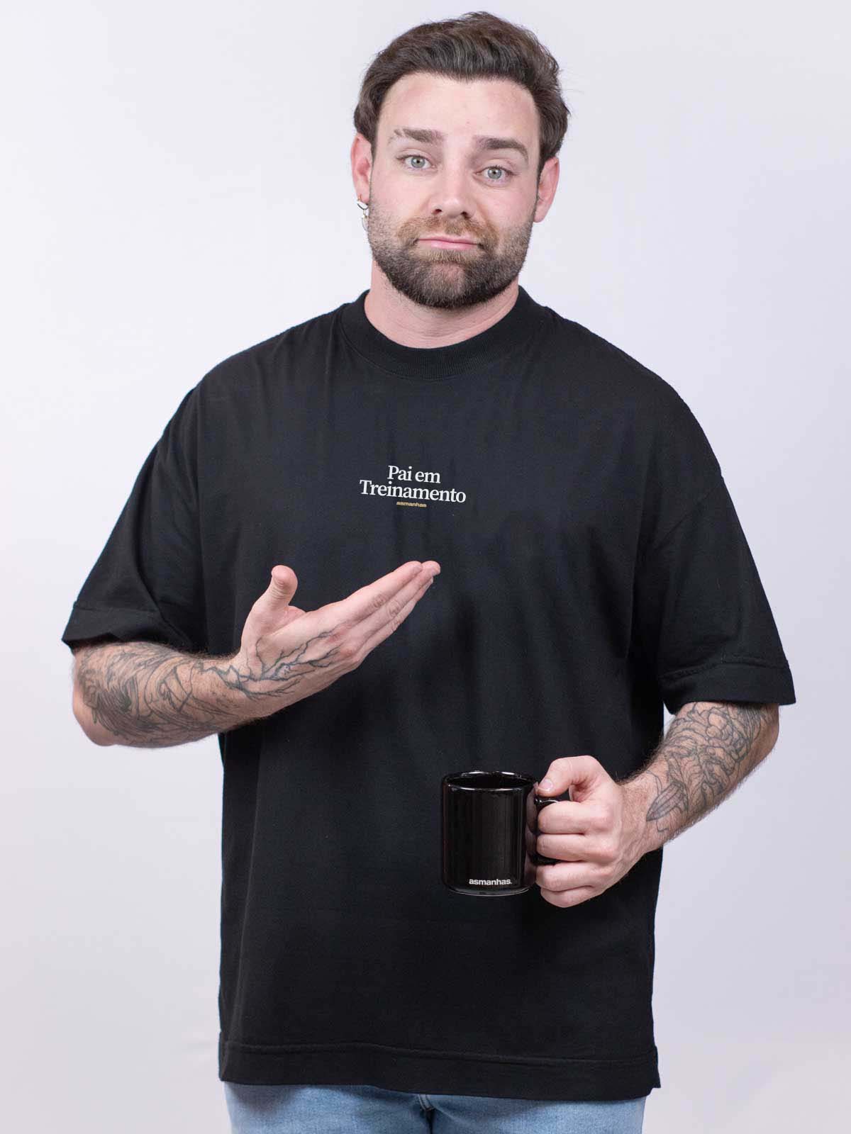 Camiseta Oversized Pai em Treinamento Asmanhas