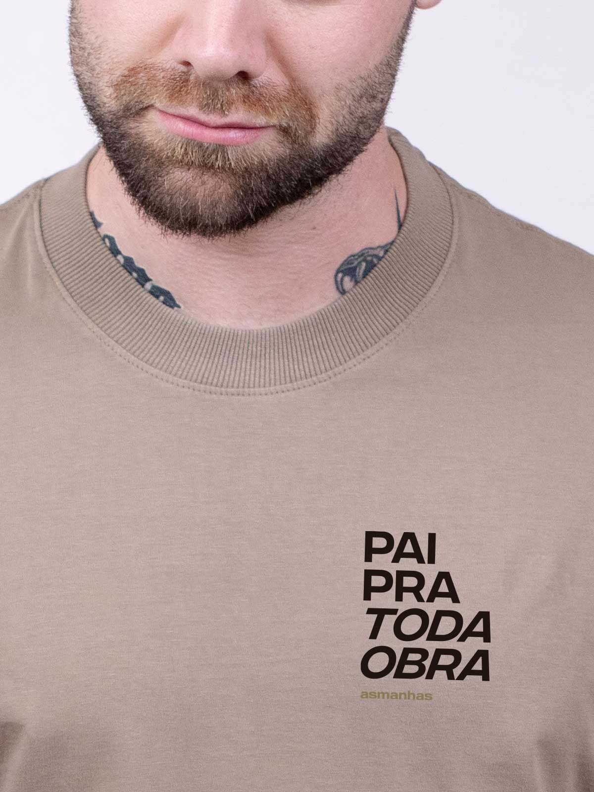Camiseta Oversized Pai Pra Toda Obra Asmanhas