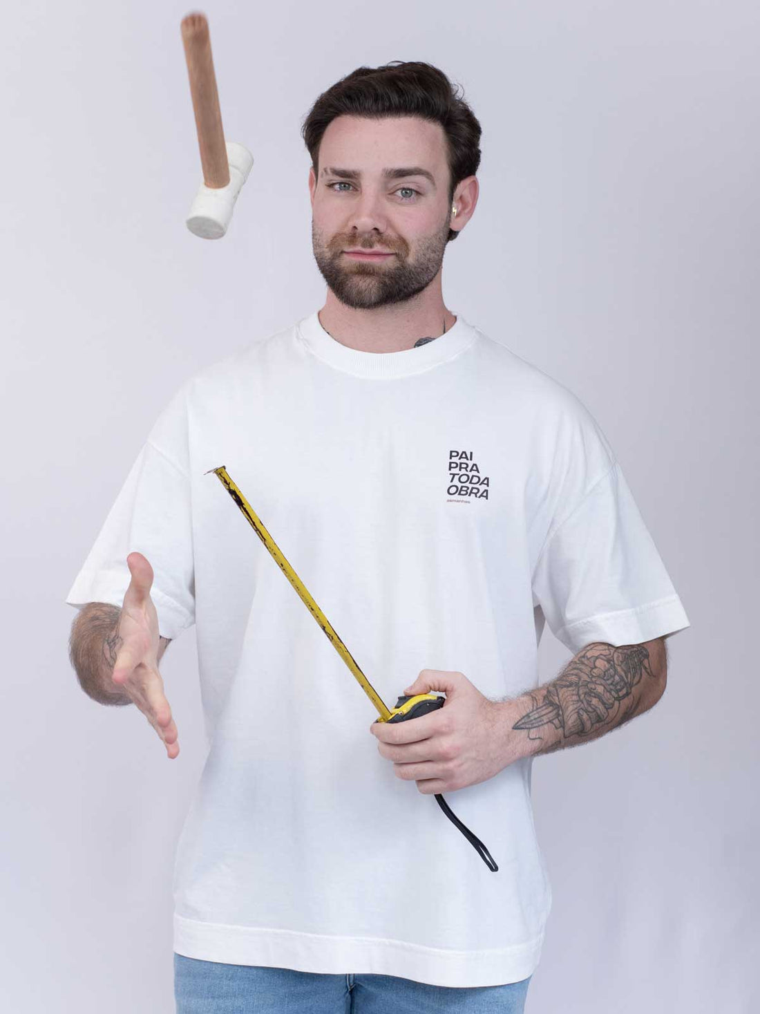 Camiseta Oversized Pai Pra Toda Obra Asmanhas