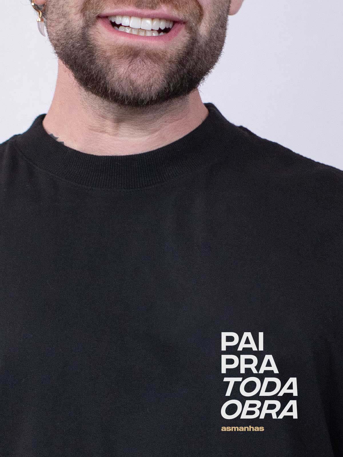 Camiseta Oversized Pai Pra Toda Obra Asmanhas