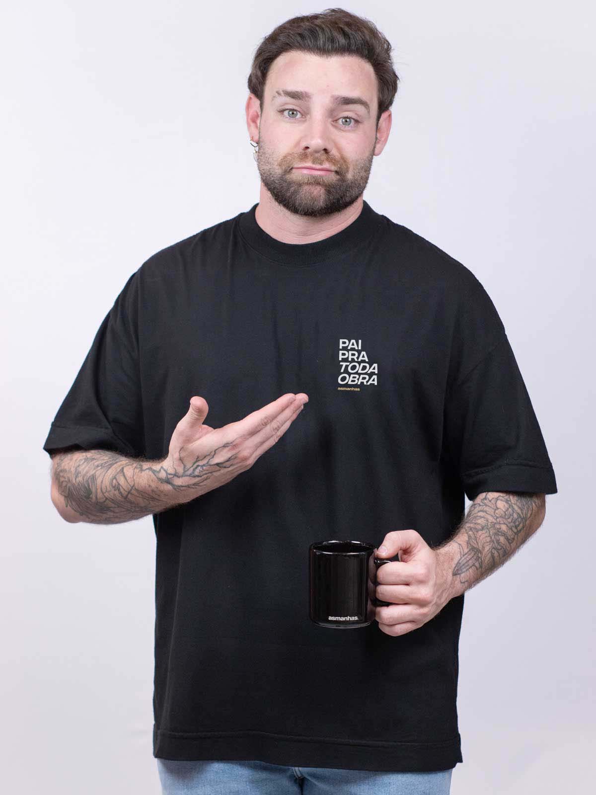 Camiseta Oversized Pai Pra Toda Obra Asmanhas