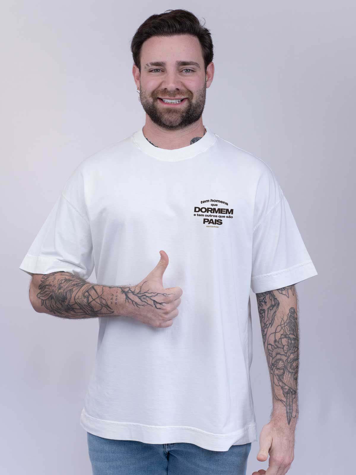 Camiseta Oversized Pais Não Dormem Asmanhas