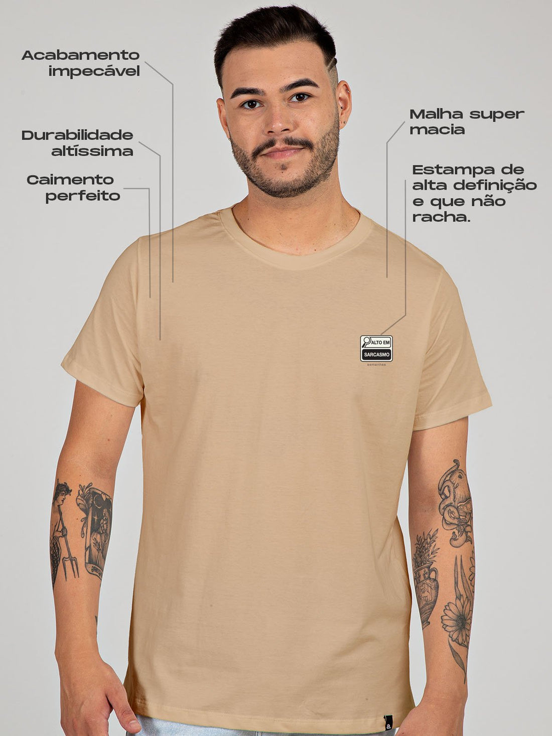 Camiseta Alto em Sarcasmo Asmanhas