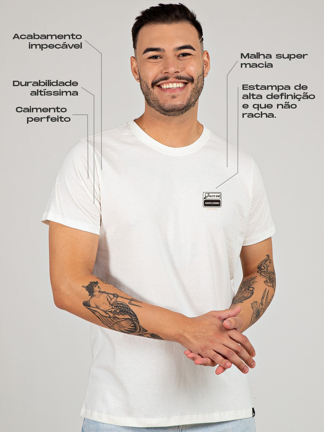 Camiseta Alto em Sarcasmo Asmanhas