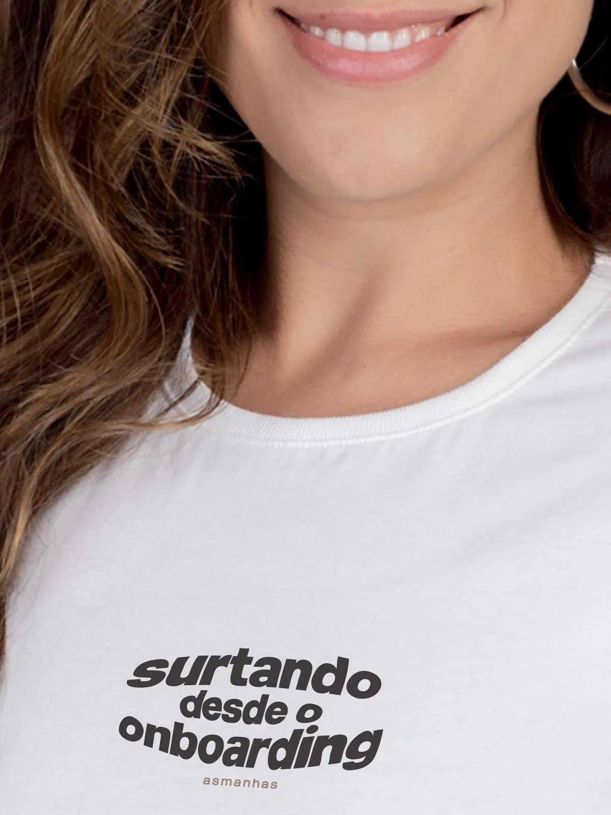 Camiseta Feminina Surtando Desde o Onboarding Asmanhas
