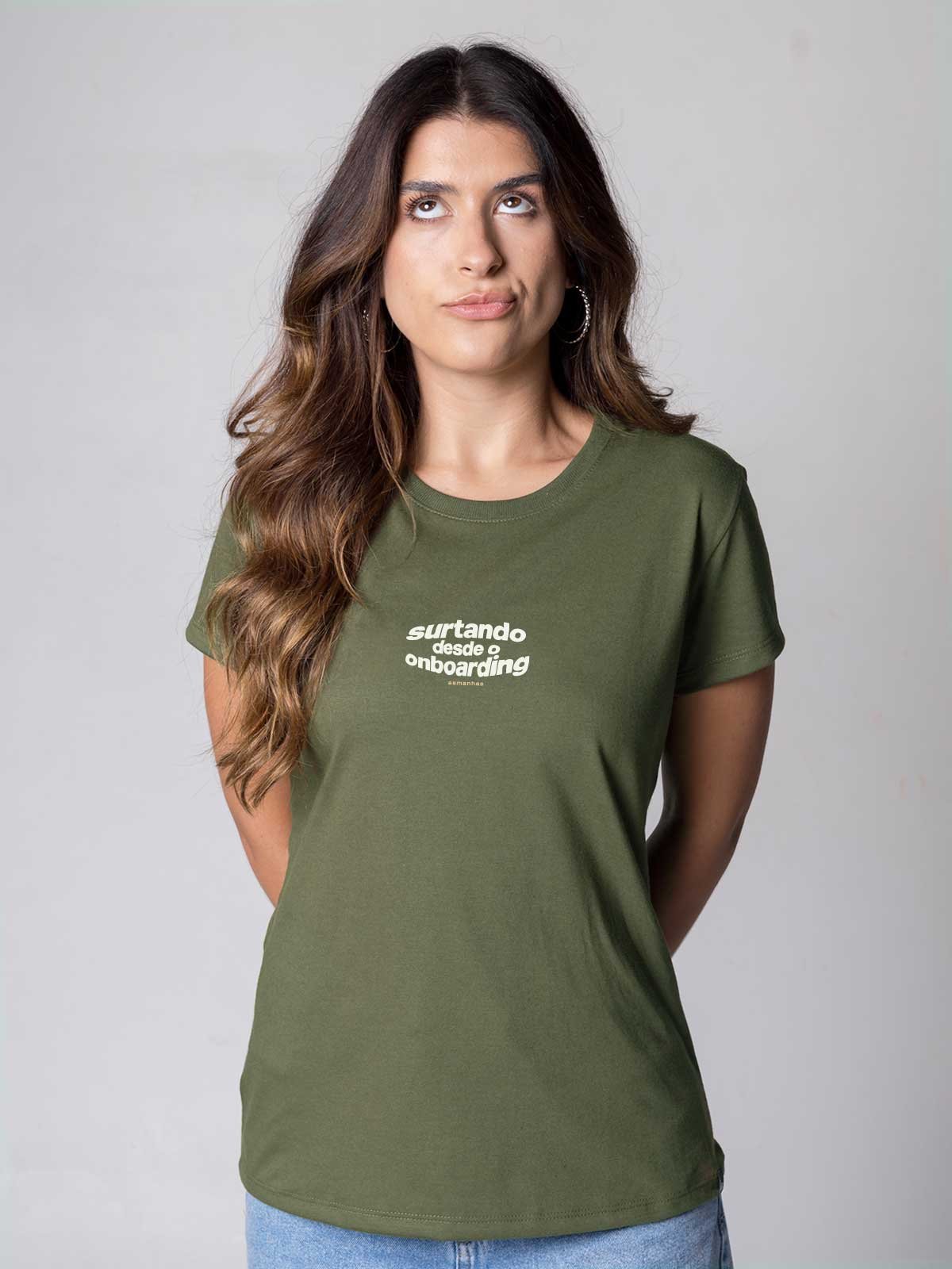 Camiseta Feminina Surtando Desde o Onboarding Asmanhas