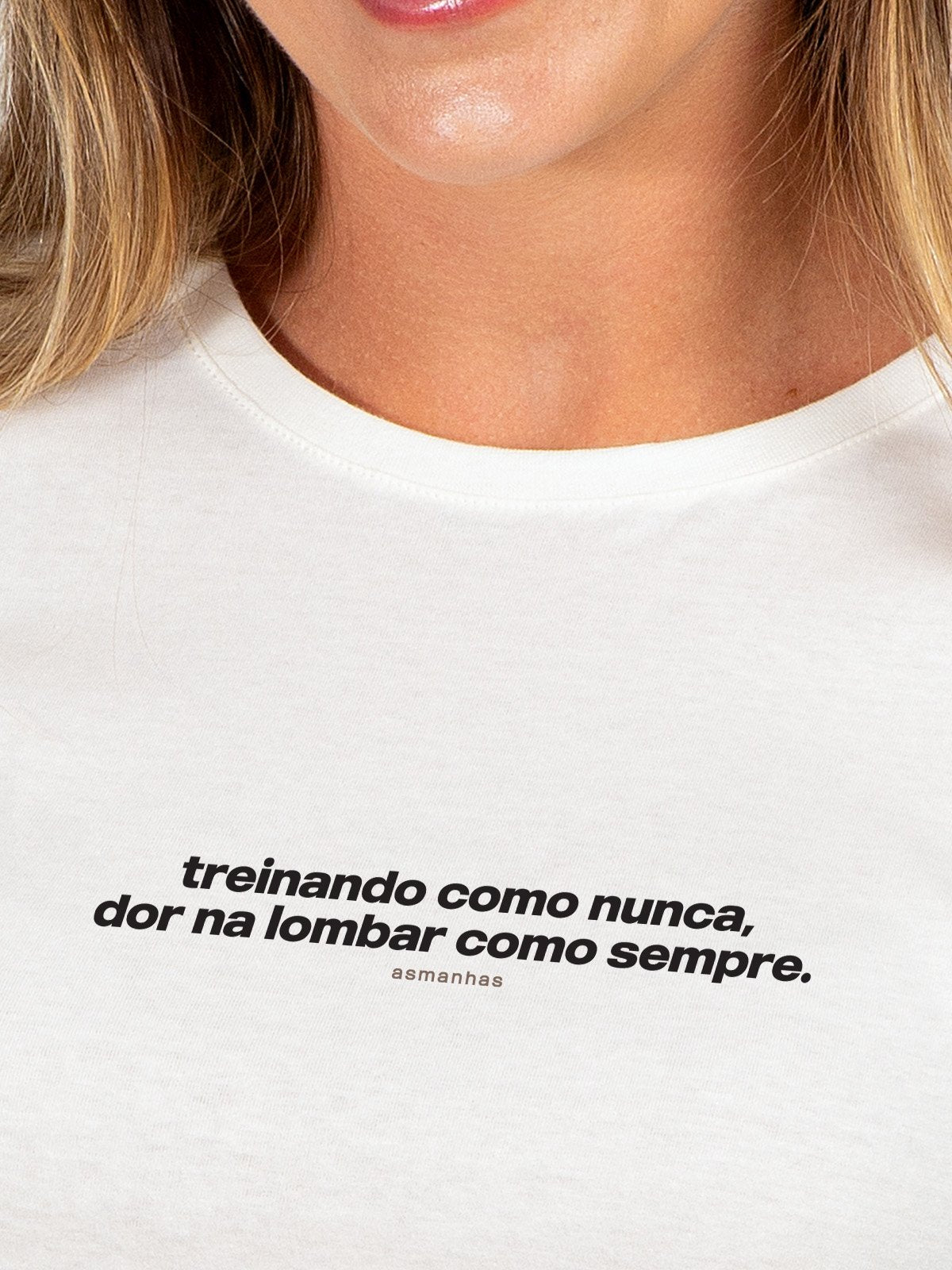 Camiseta Feminina Dor na Lombar Asmanhas