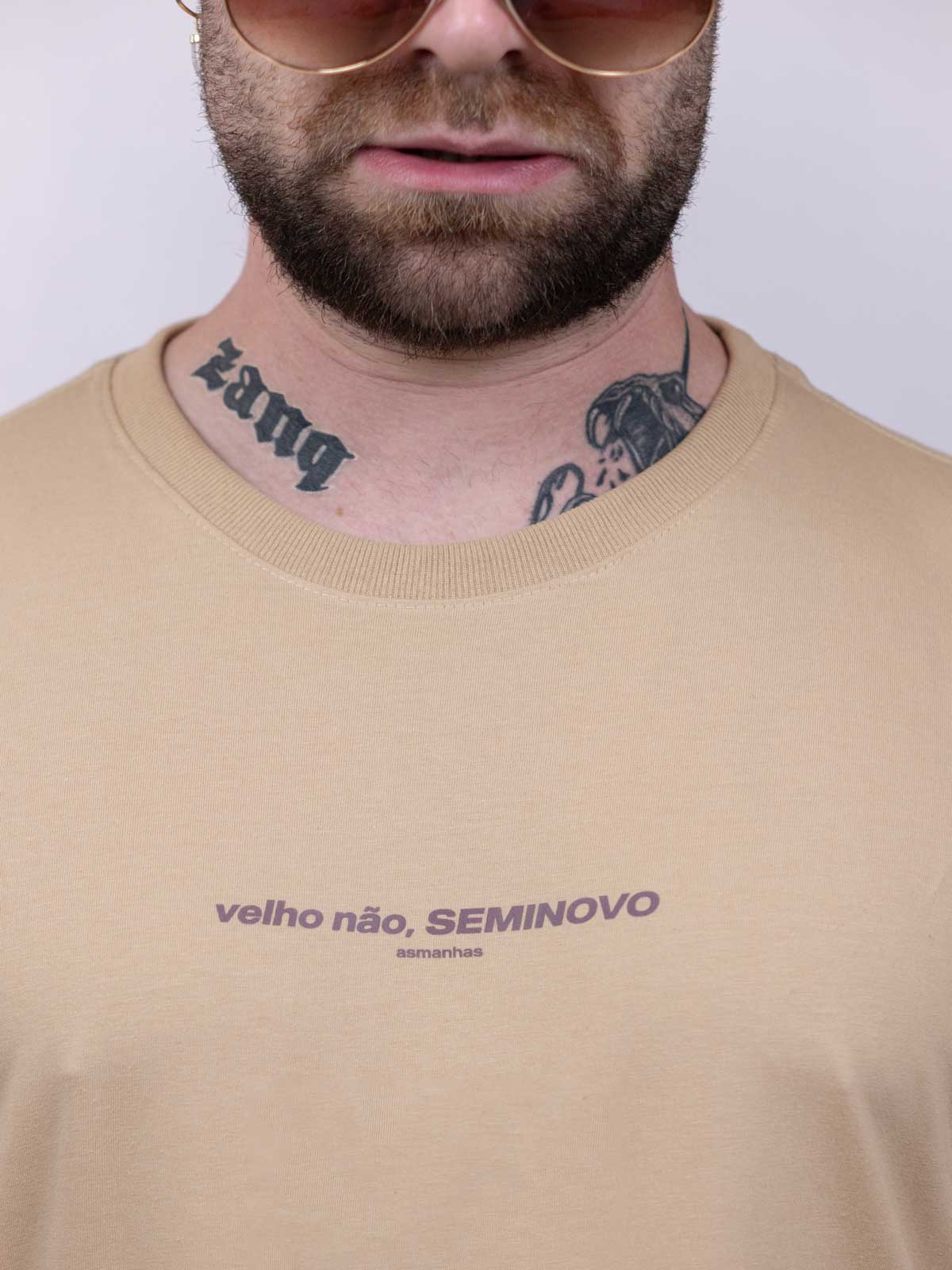 Camiseta Velho Não, Seminovo Asmanhas