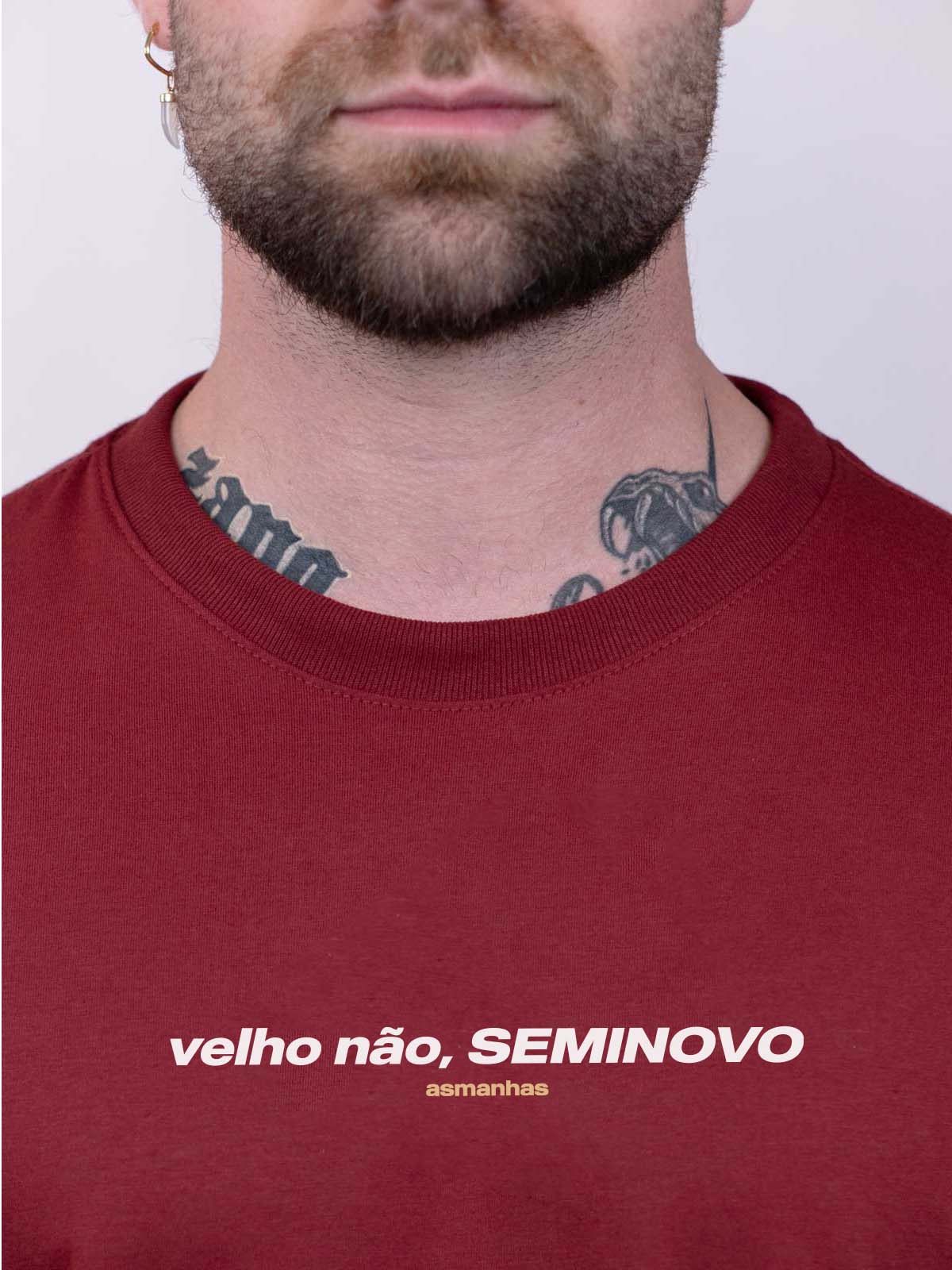 Camiseta Velho Não, Seminovo Asmanhas