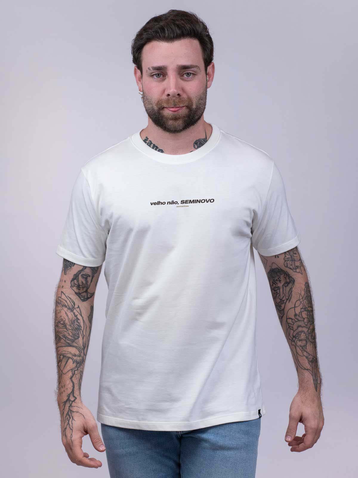 Camiseta Velho Não, Seminovo Asmanhas
