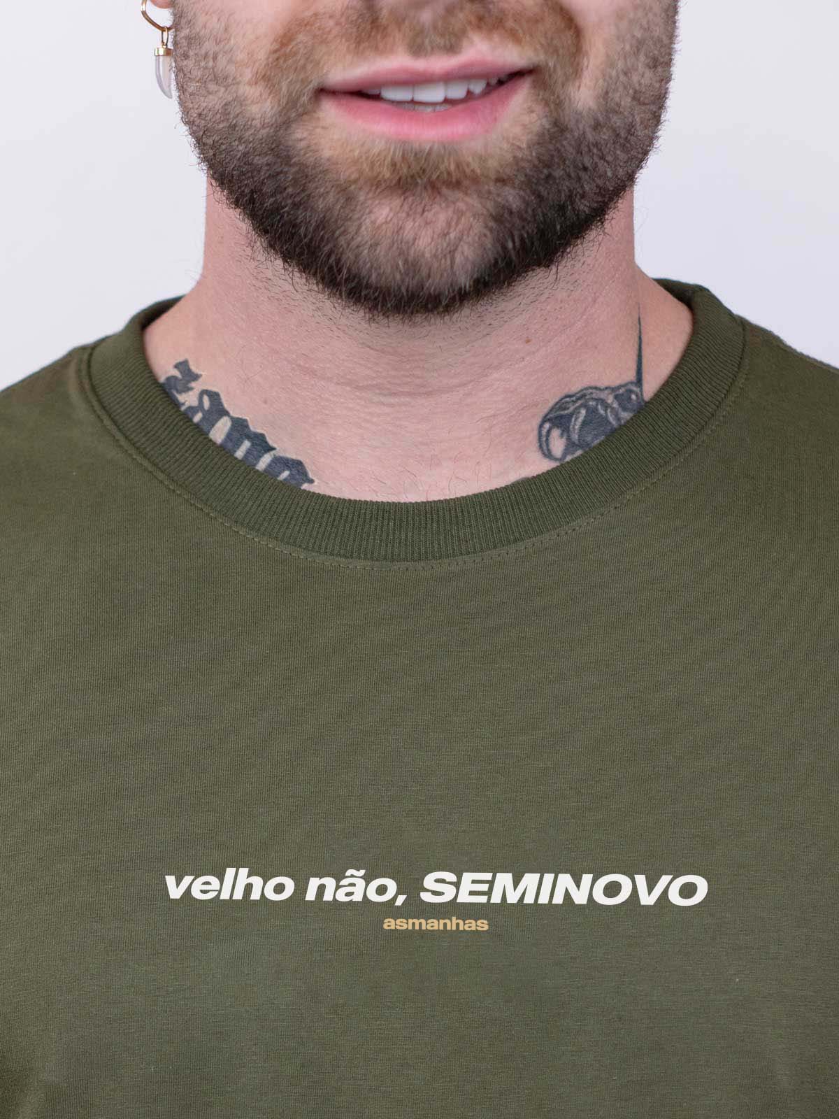 Camiseta Velho Não, Seminovo Asmanhas