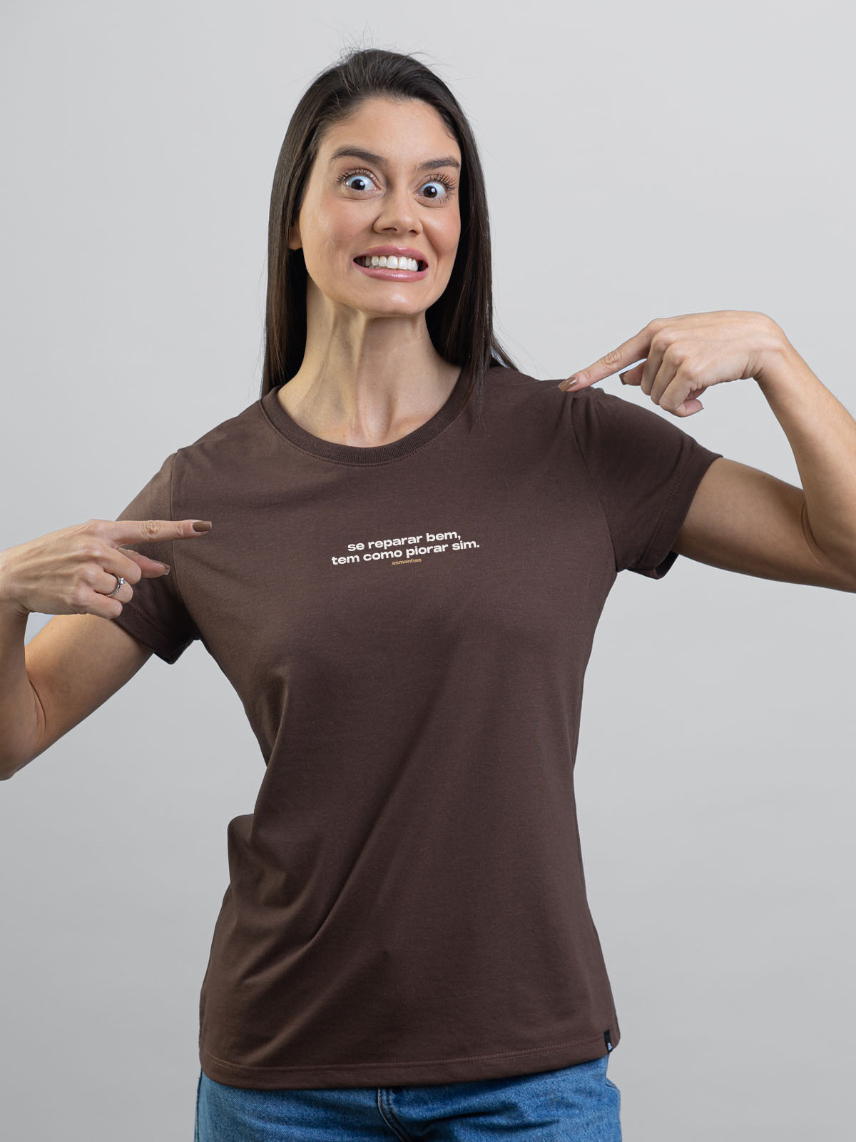 Camiseta Feminina Tem Como Piorar Asmanhas