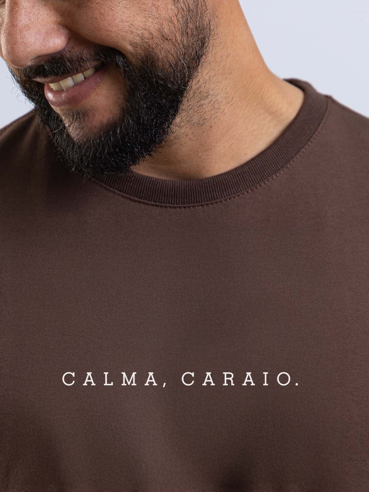Camiseta Calma Caraio Minimalista Asmanhas