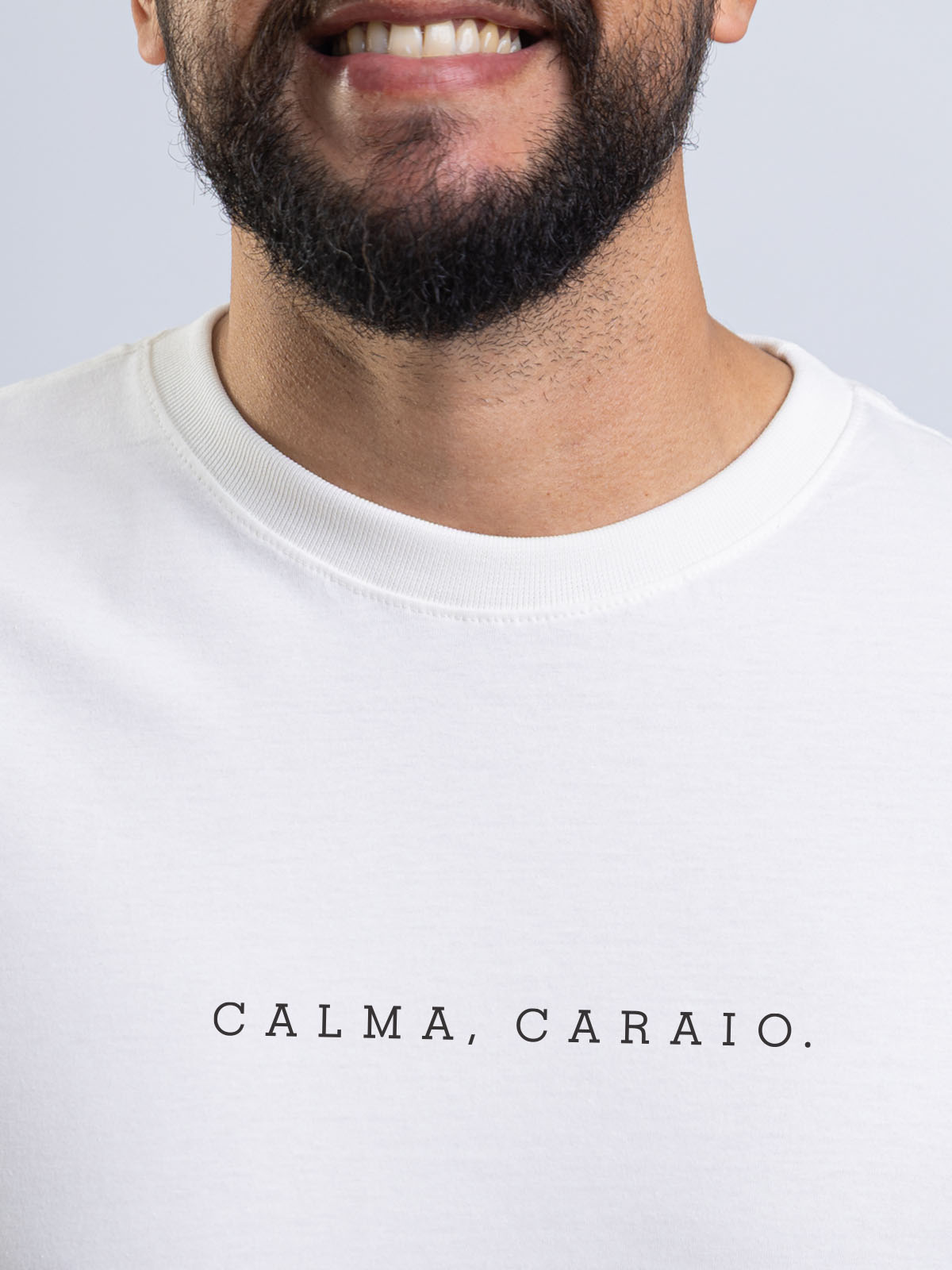Camiseta Calma Caraio Minimalista Asmanhas
