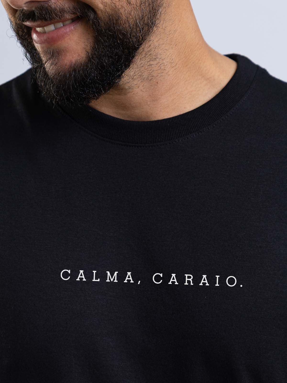 Camiseta Calma Caraio Minimalista Asmanhas