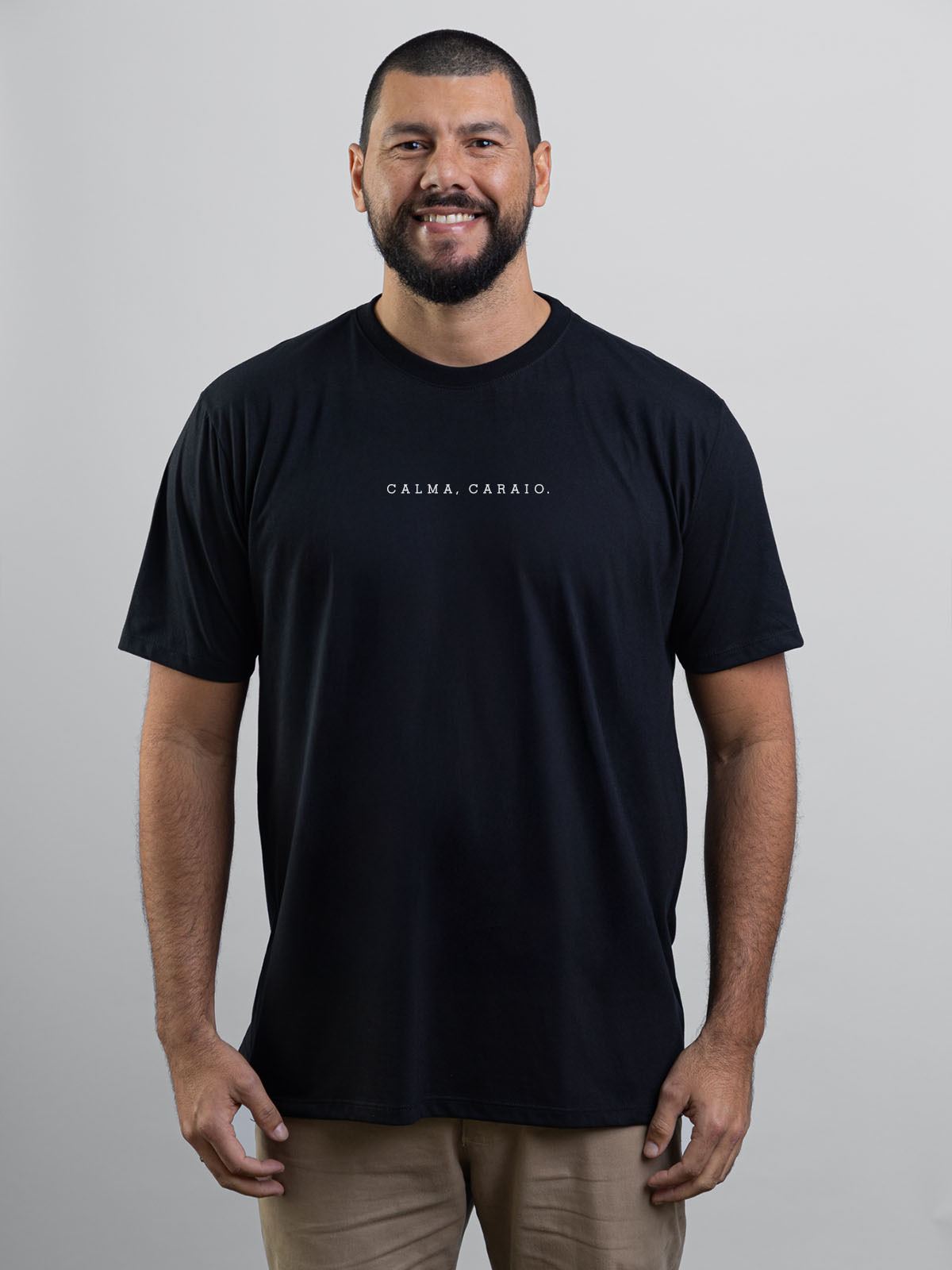 Camiseta Calma Caraio Minimalista Asmanhas