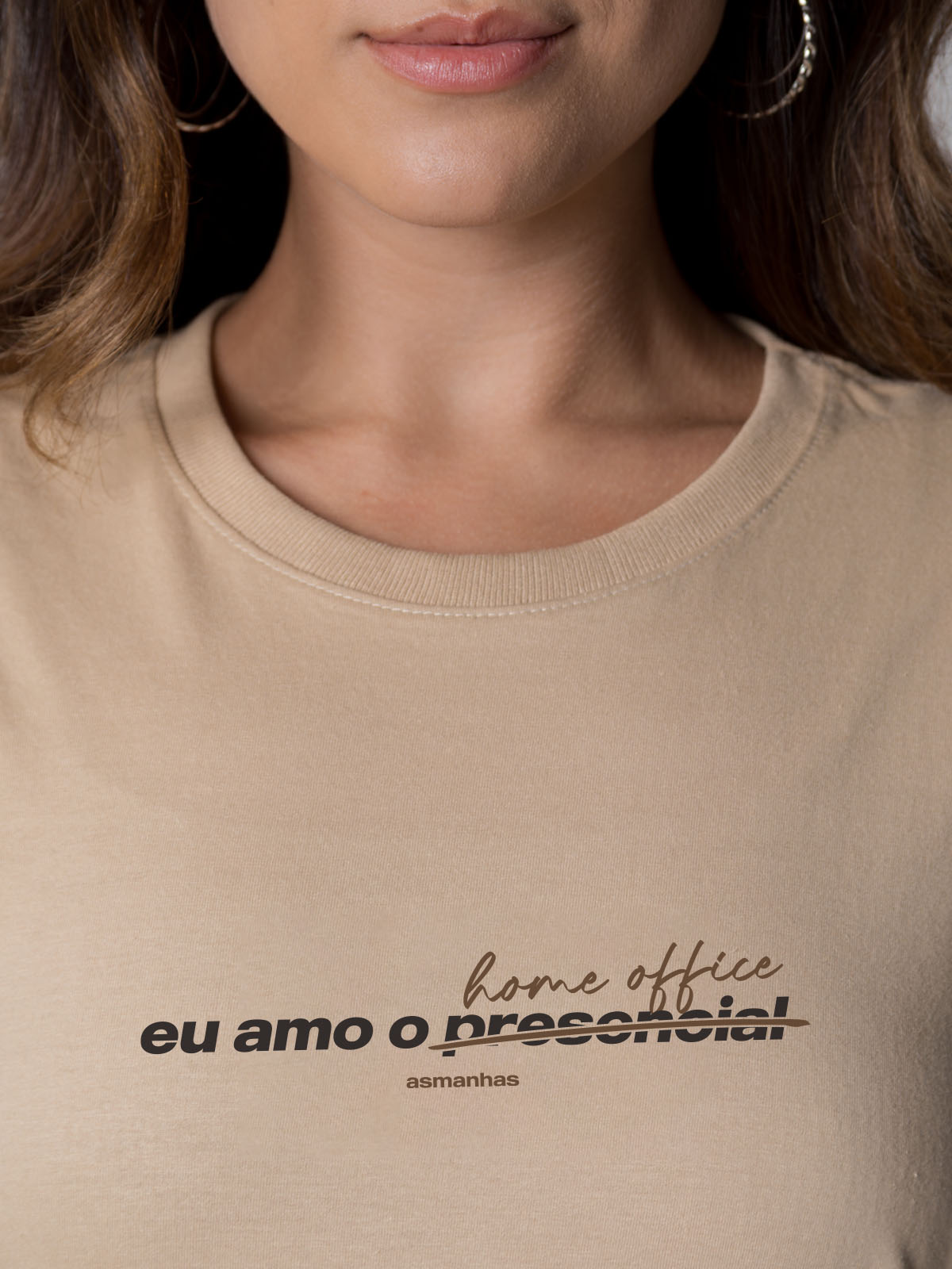 Camiseta Feminina Eu Amo o Presencial Asmanhas