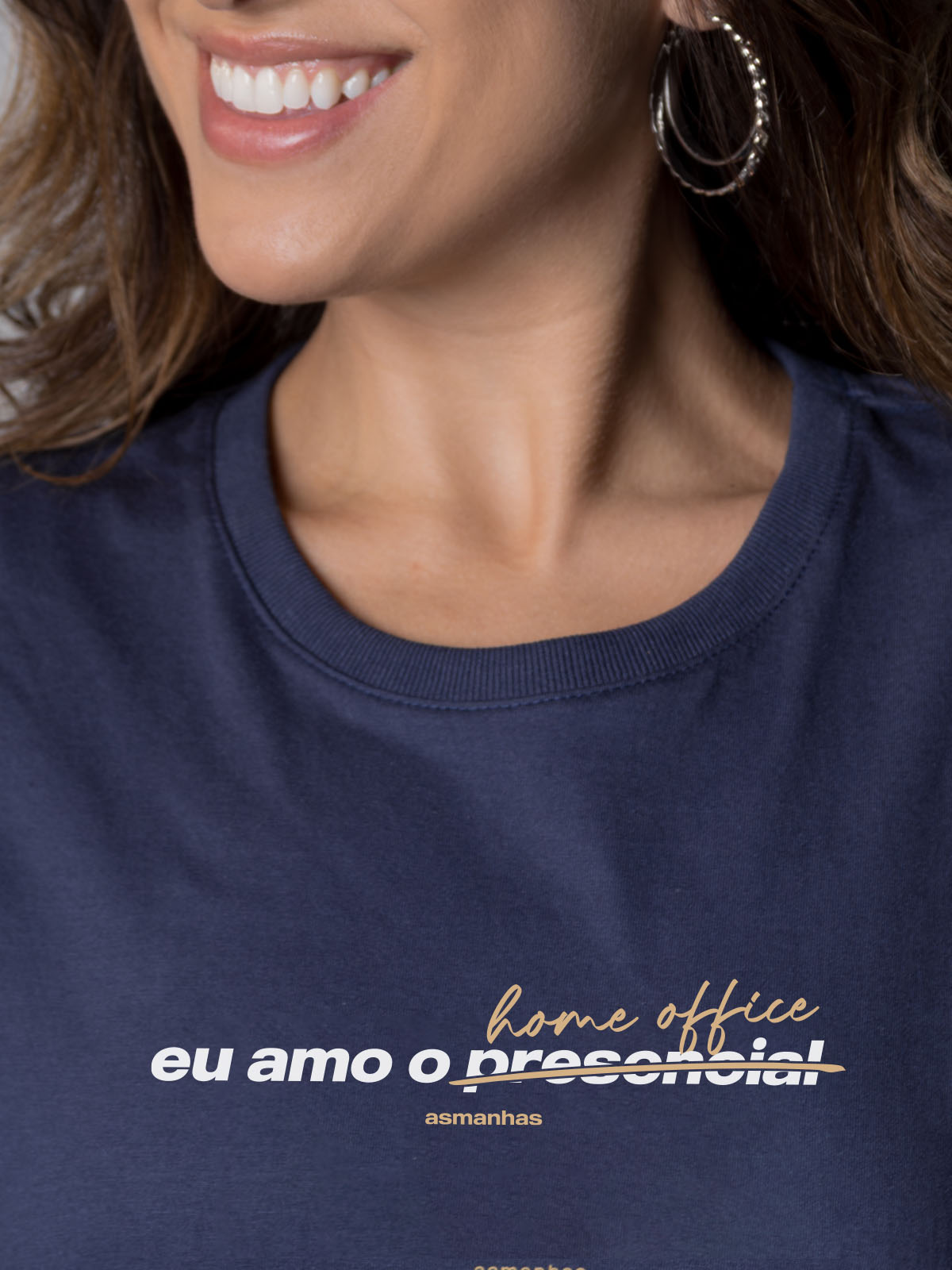 Camiseta Feminina Eu Amo o Presencial Asmanhas
