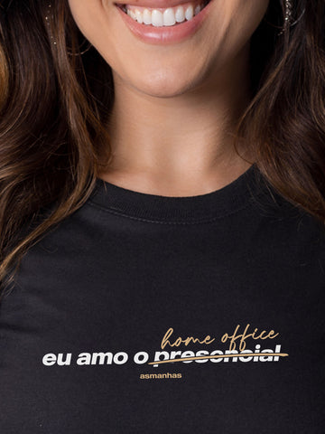 Camiseta Feminina Eu Amo o Presencial Asmanhas