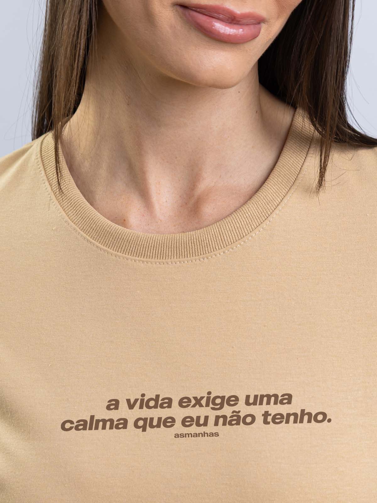 Camiseta Feminina Calma Que Eu Não Tenho Asmanhas