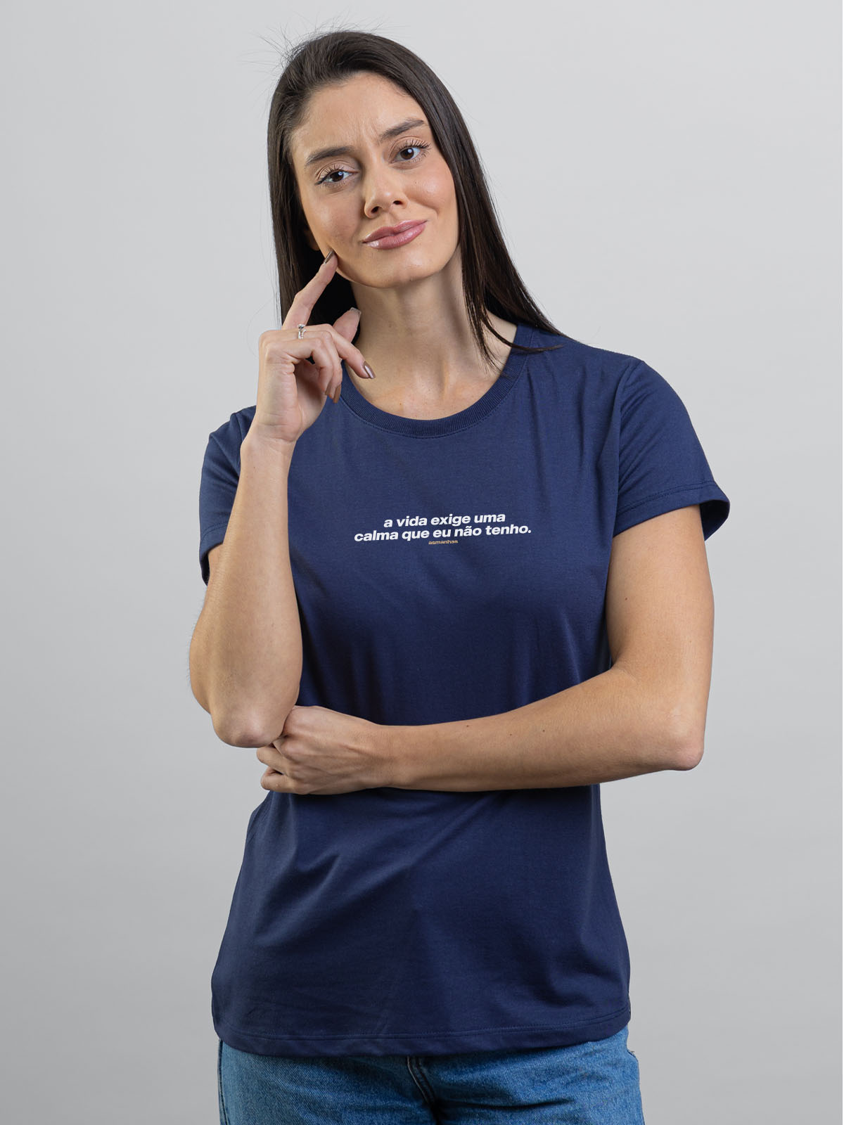 Camiseta Feminina Calma Que Eu Não Tenho Asmanhas
