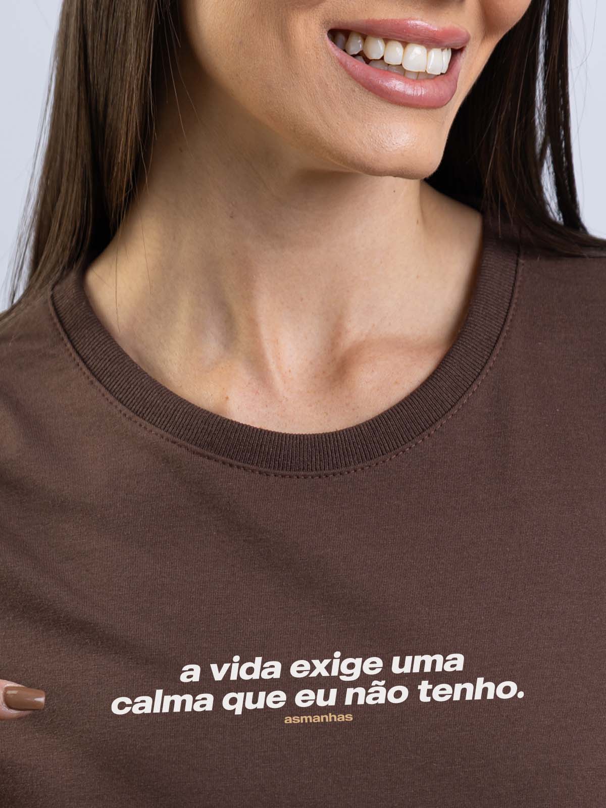 Camiseta Feminina Calma Que Eu Não Tenho Asmanhas