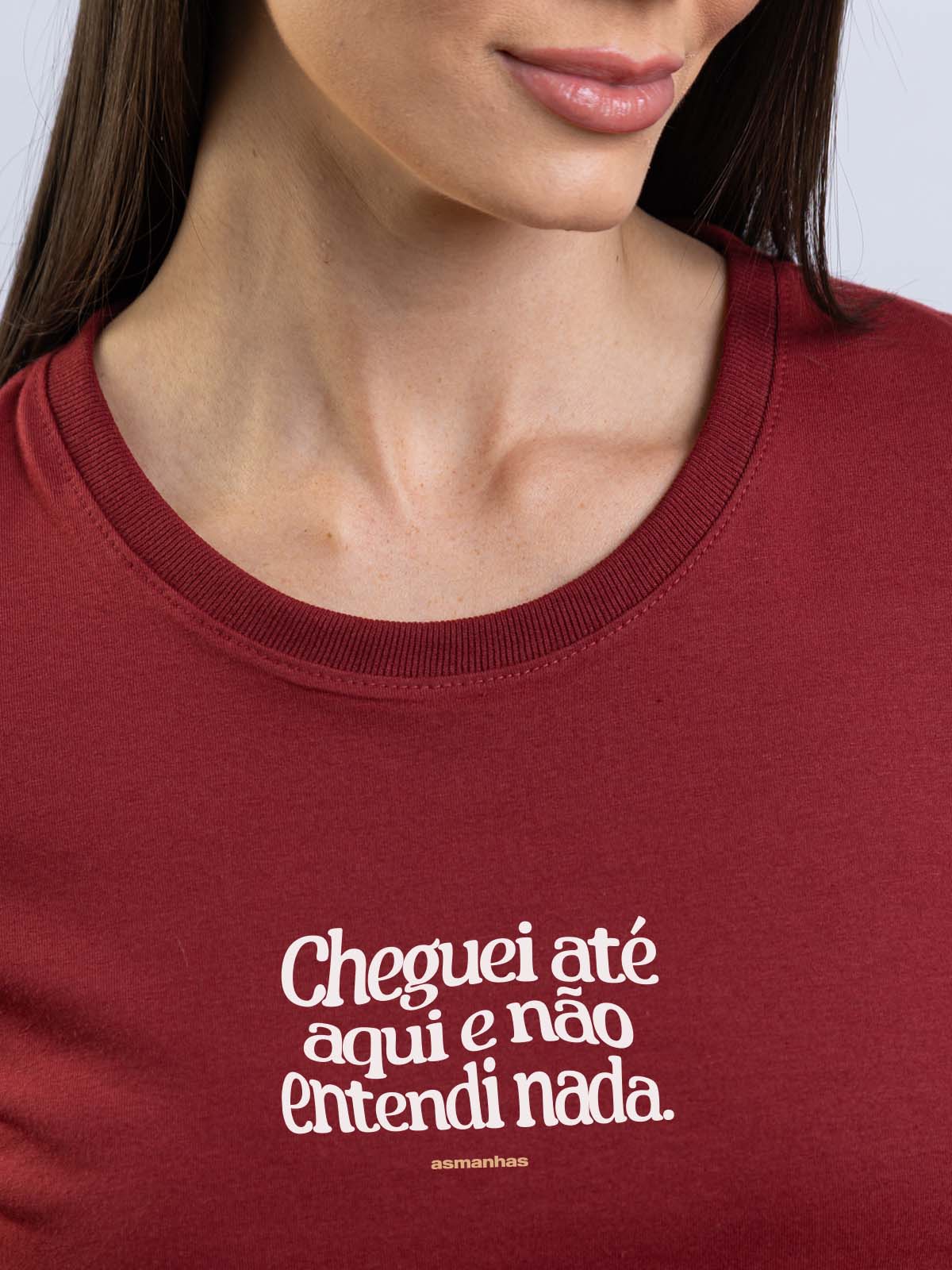Camiseta Feminina Não Entendi Nada Asmanhas